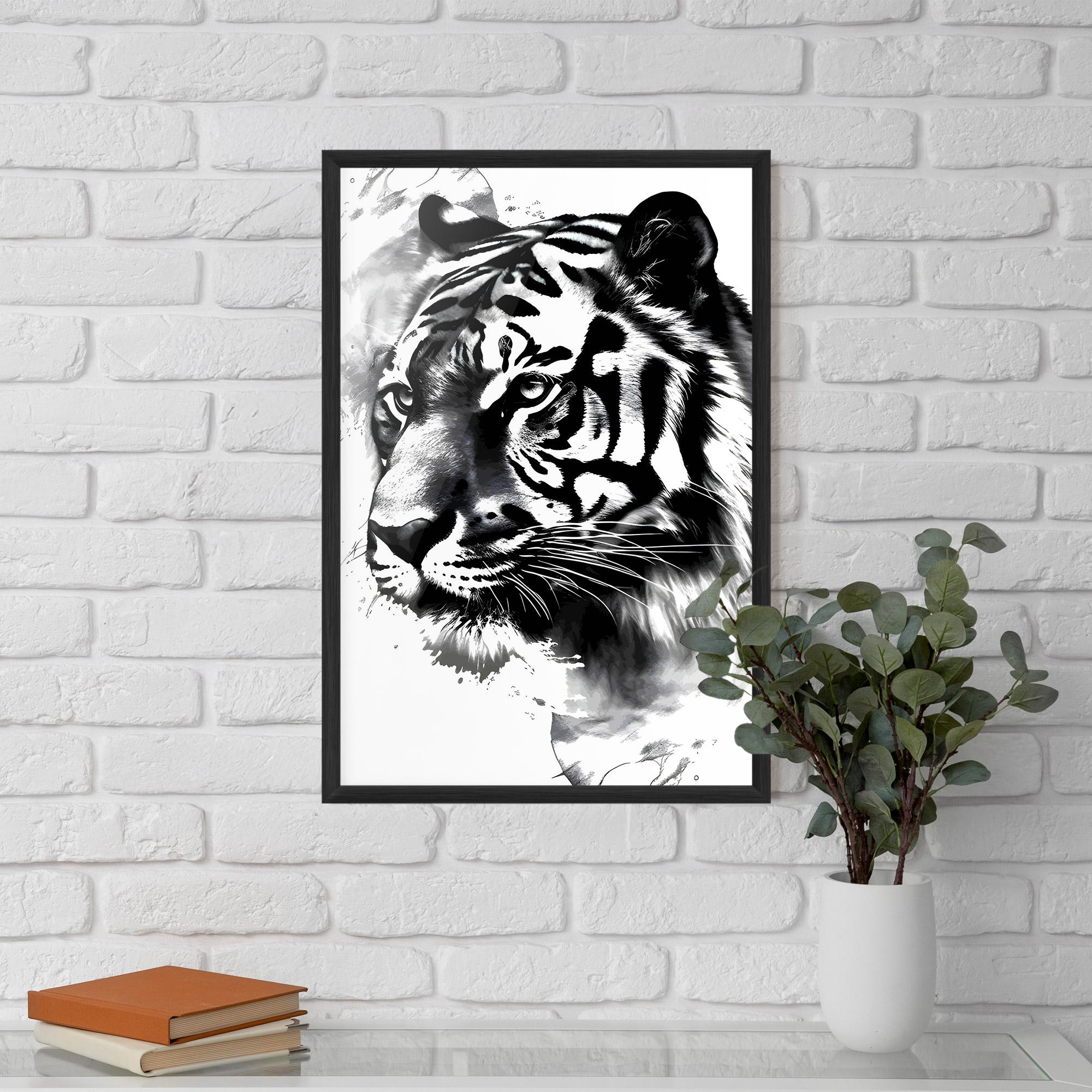 Poster Înrămat Wonderful Tiger mockup 5