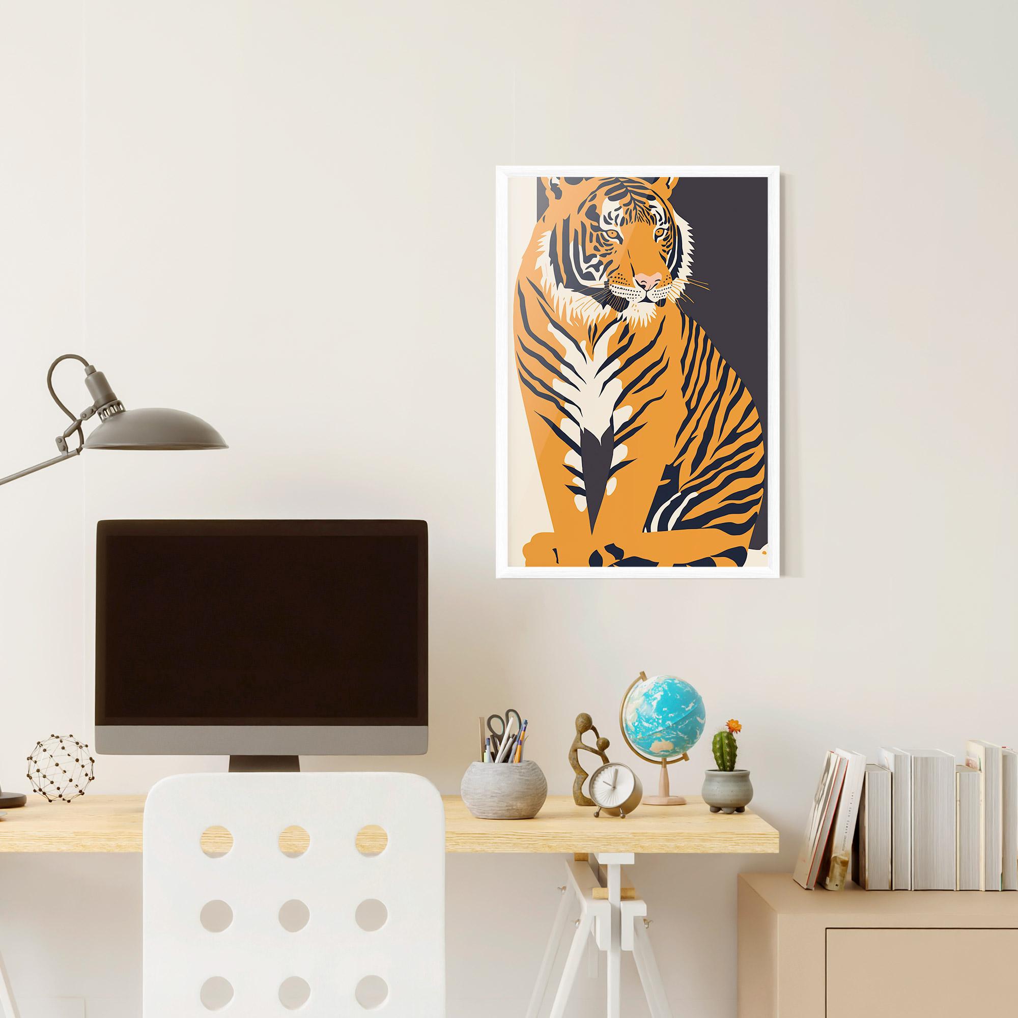 Poster Înrămat Orange Tiger mockup 6