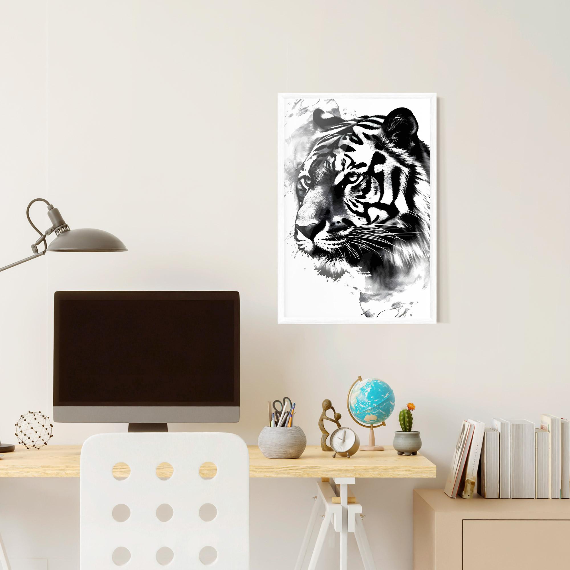 Poster Înrămat Wonderful Tiger mockup 6