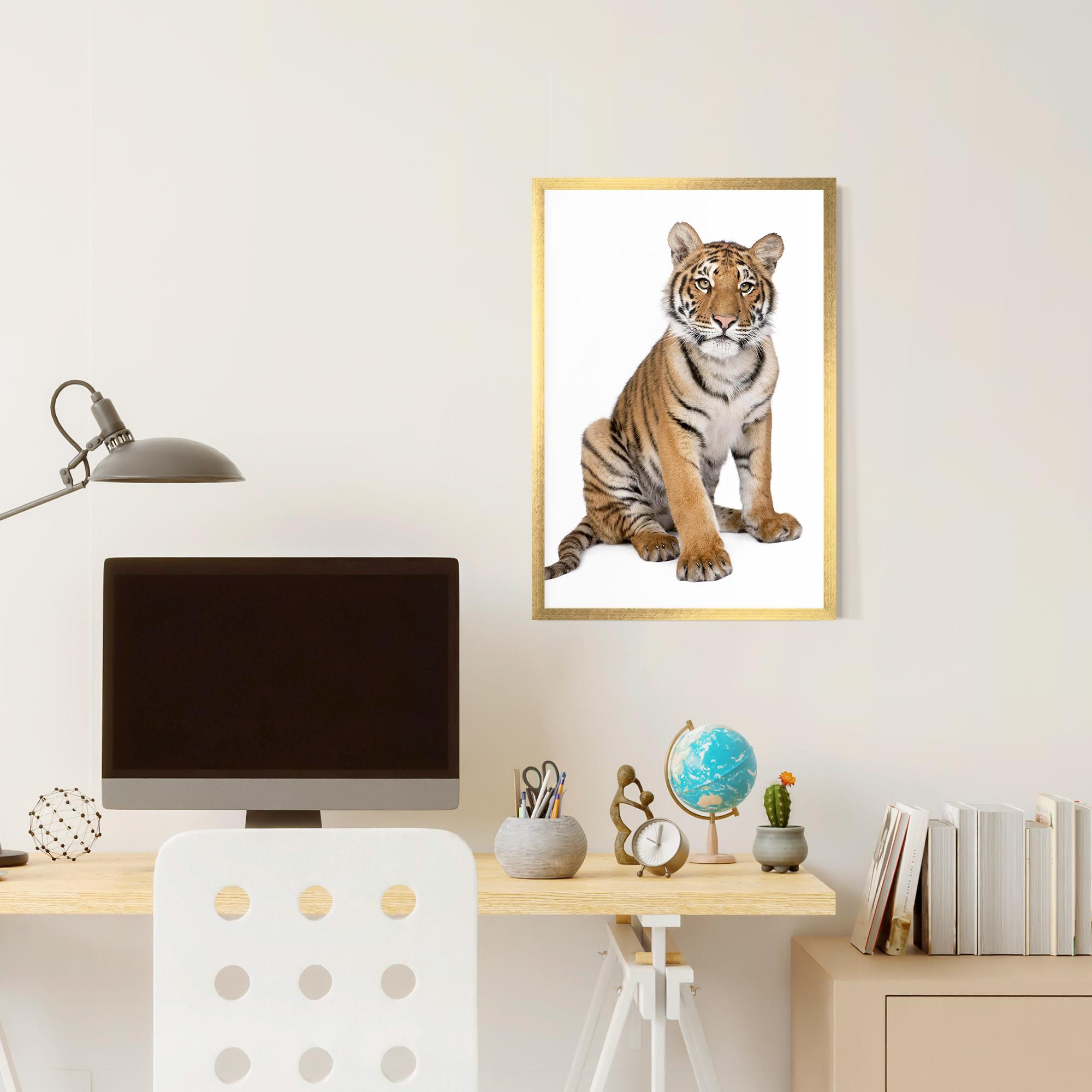 Poster Înrămat Baby Tiger mockup 6