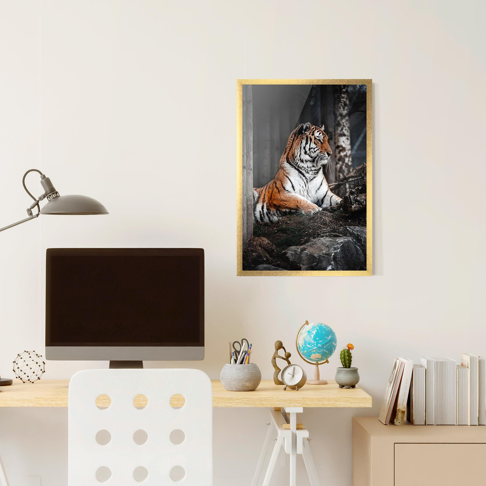 Poster Înrămat Forest Tiger mockup 6