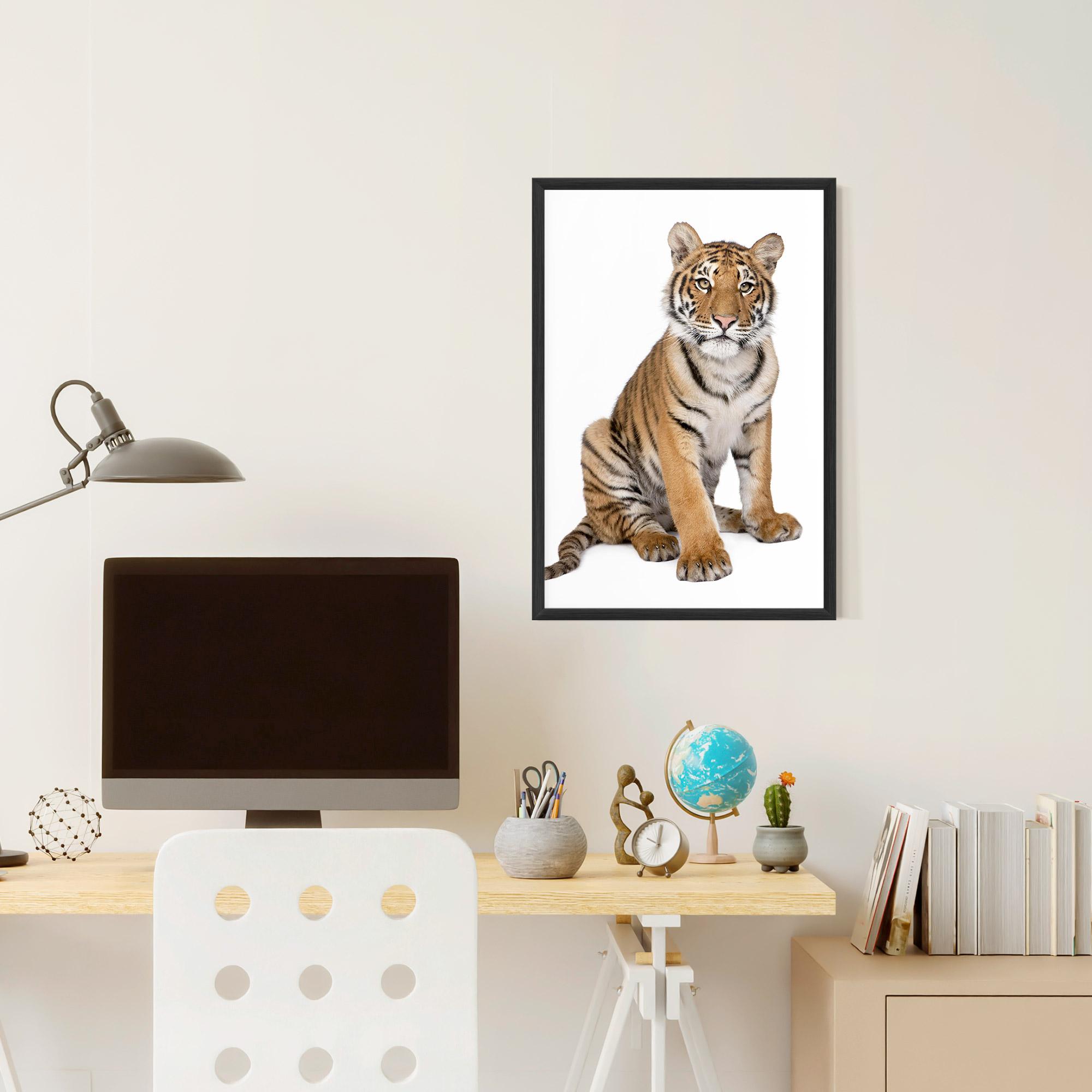 Poster Înrămat Baby Tiger mockup 6