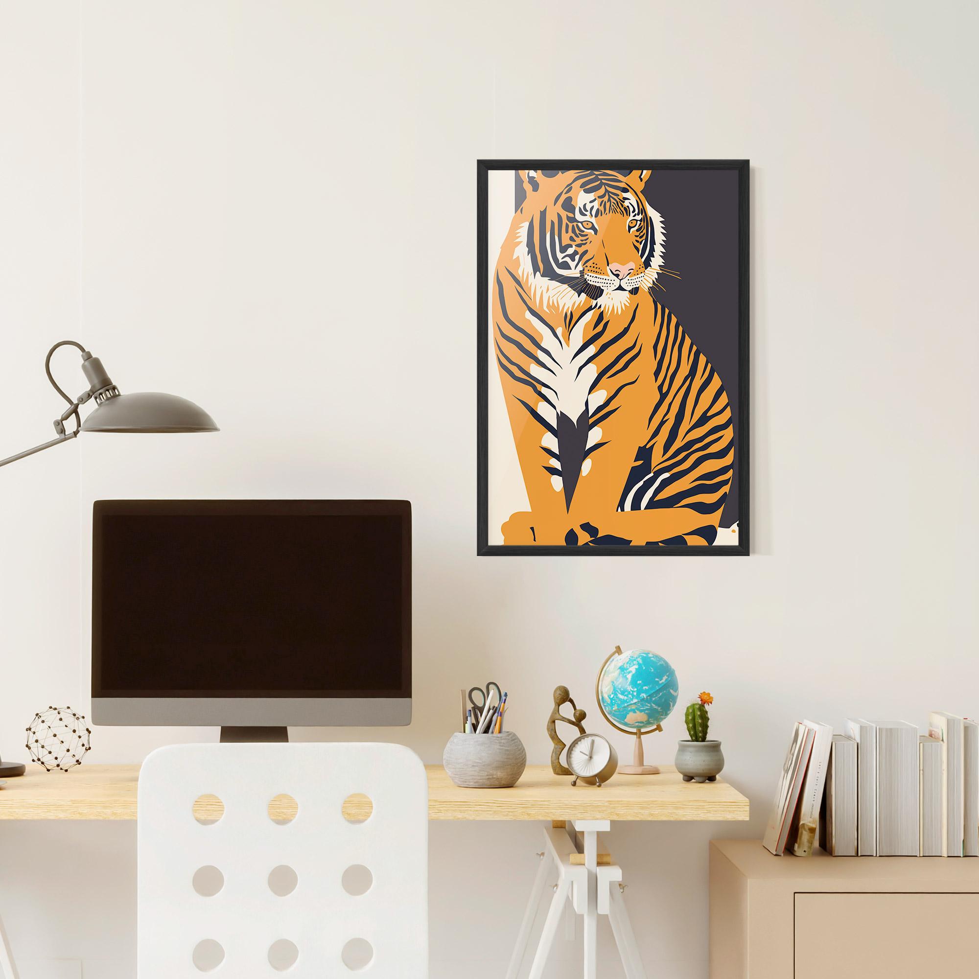 Poster Înrămat Orange Tiger mockup 6