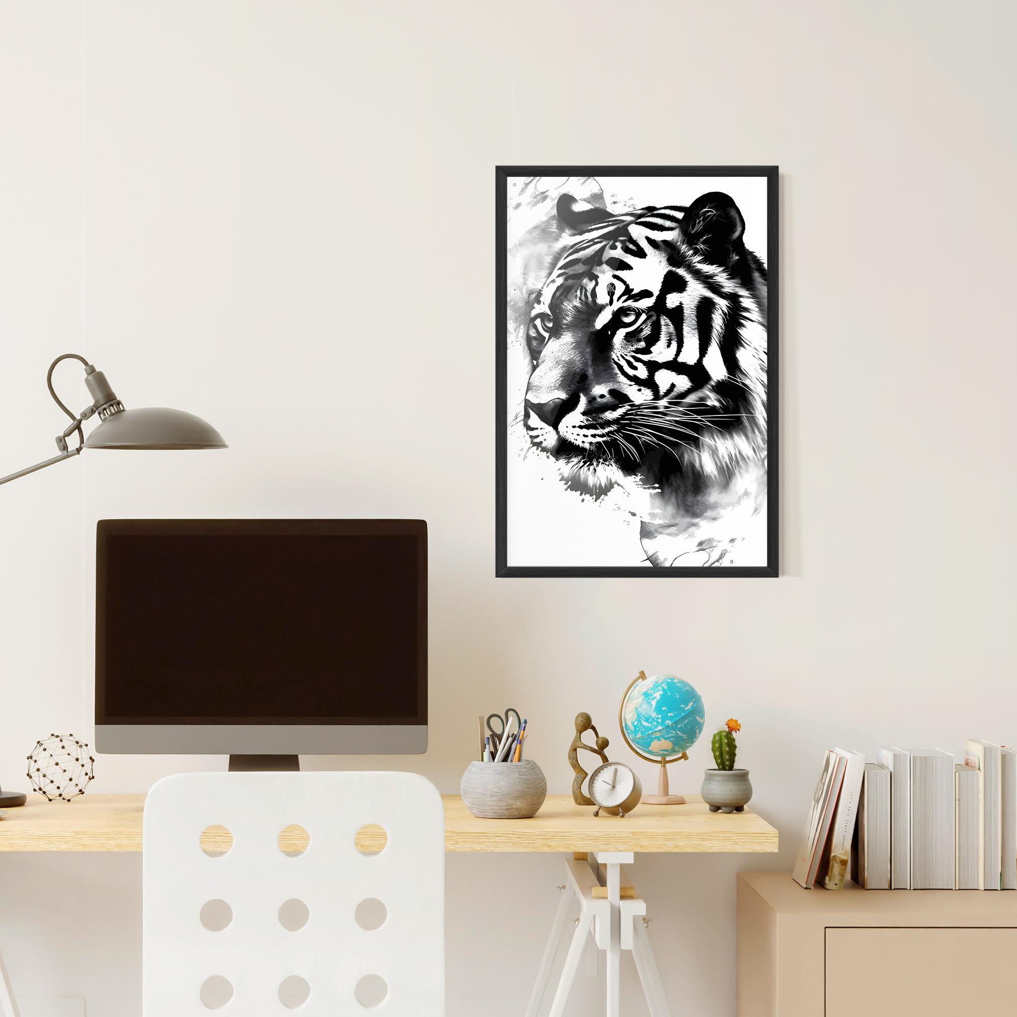 Poster Înrămat Wonderful Tiger mockup 6