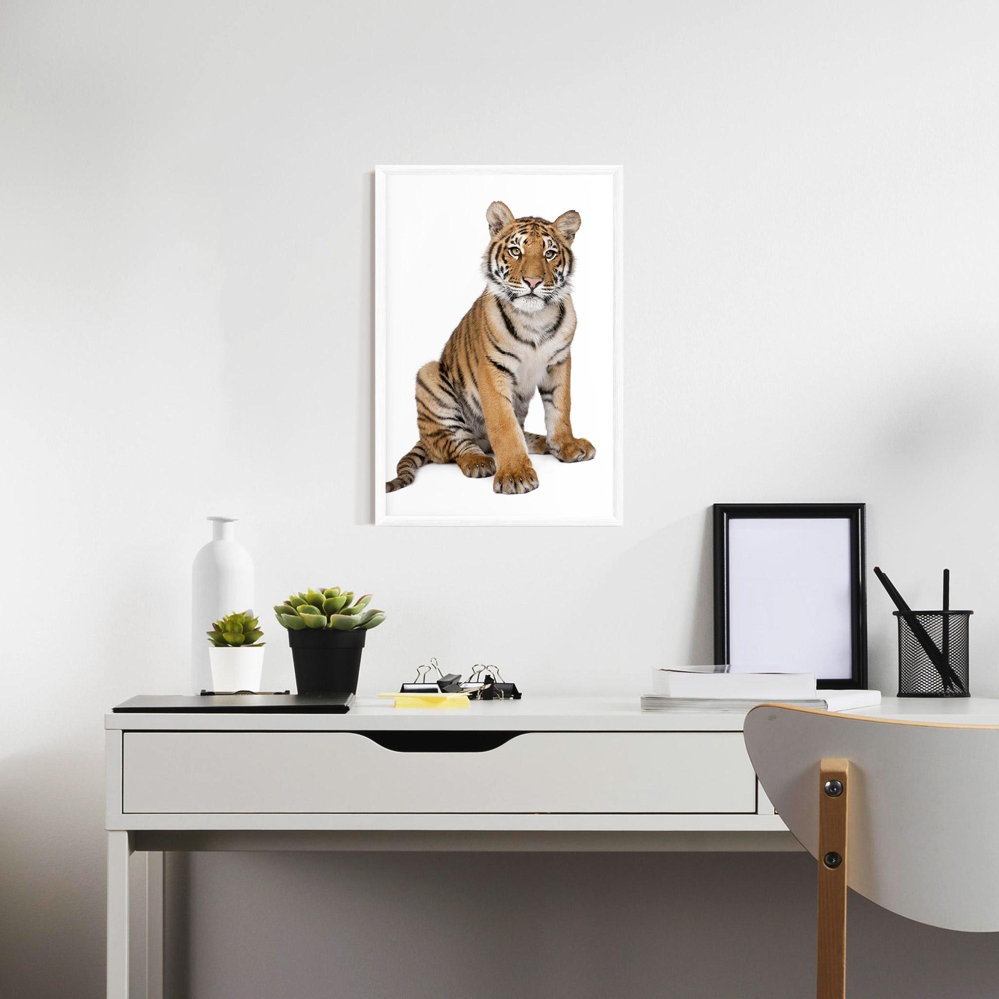 Poster Înrămat Baby Tiger mockup 7
