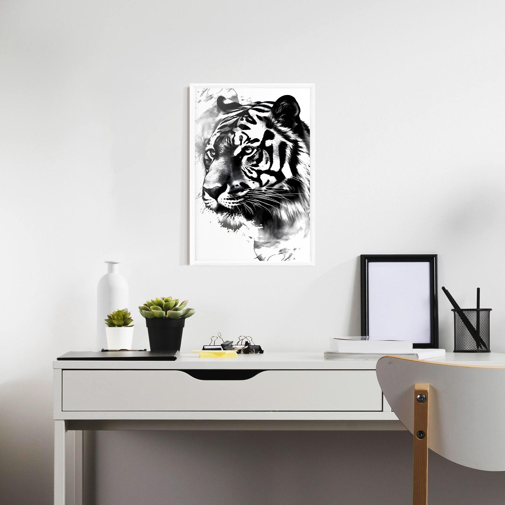 Poster Înrămat Wonderful Tiger mockup 7