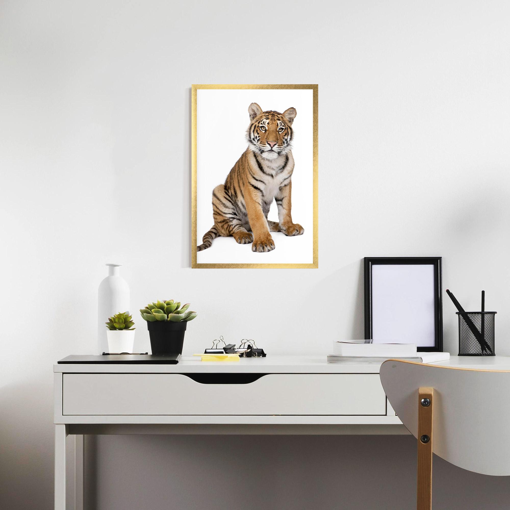 Poster Înrămat Baby Tiger mockup 7