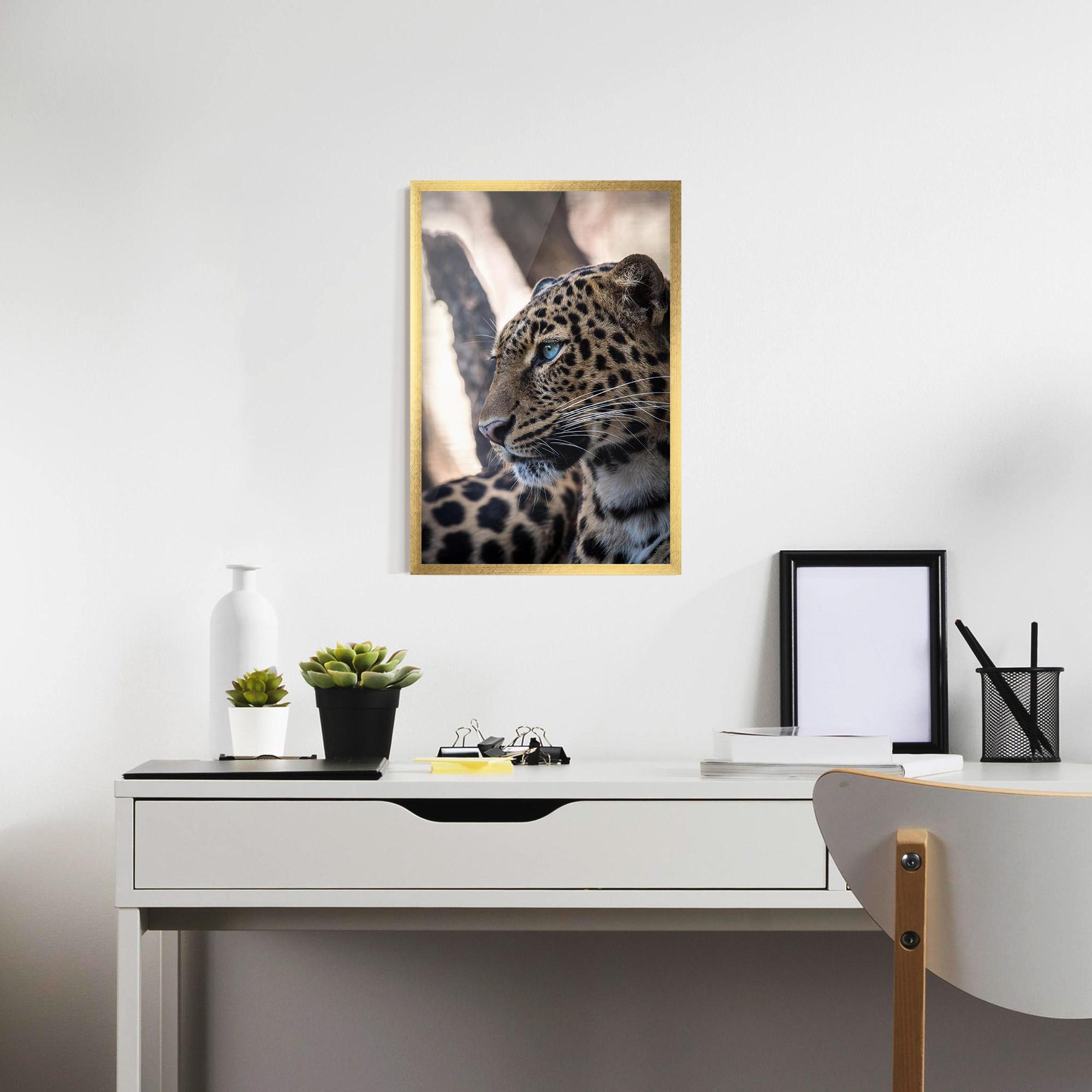 Poster Înrămat Blue Tiger mockup 7