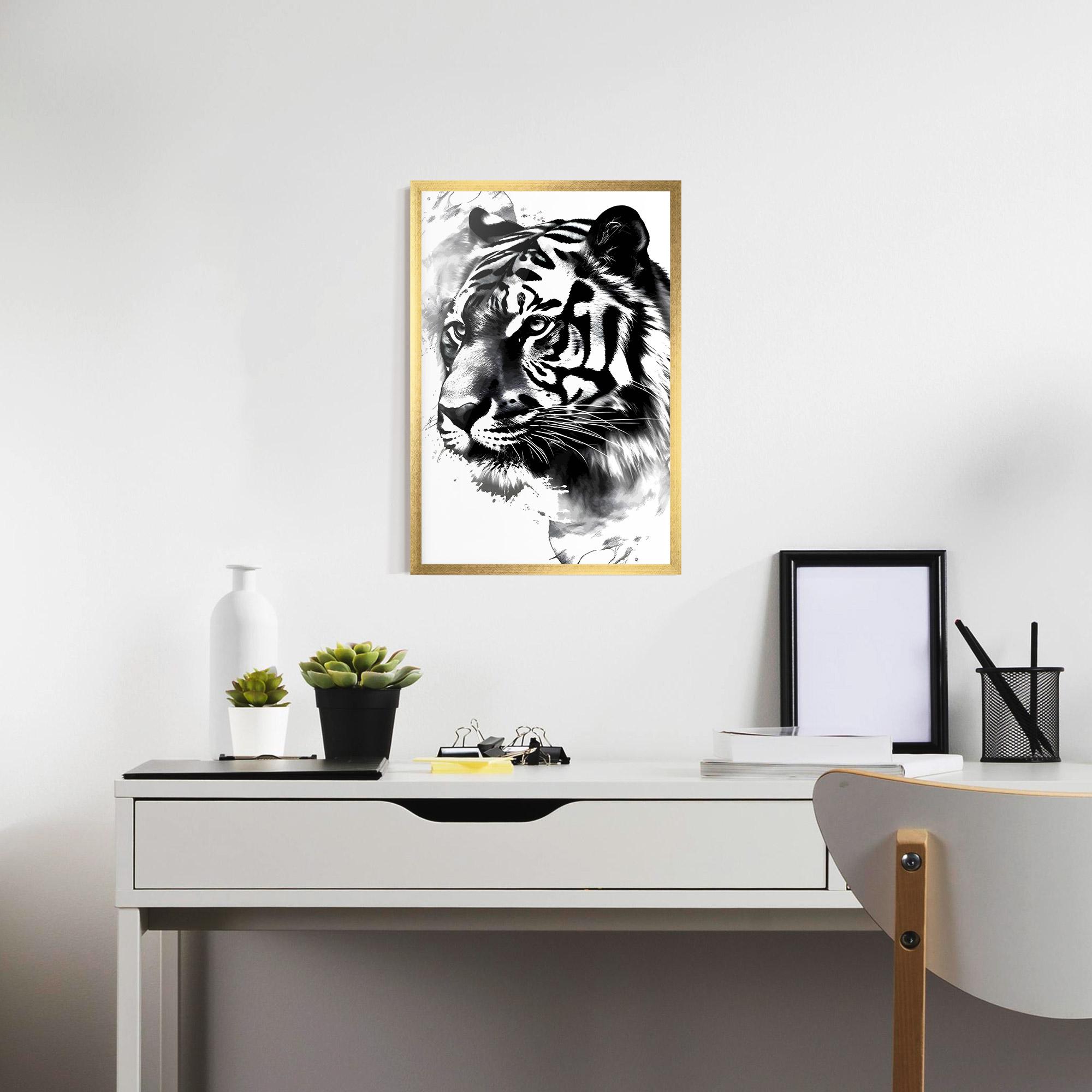 Poster Înrămat Wonderful Tiger mockup 7