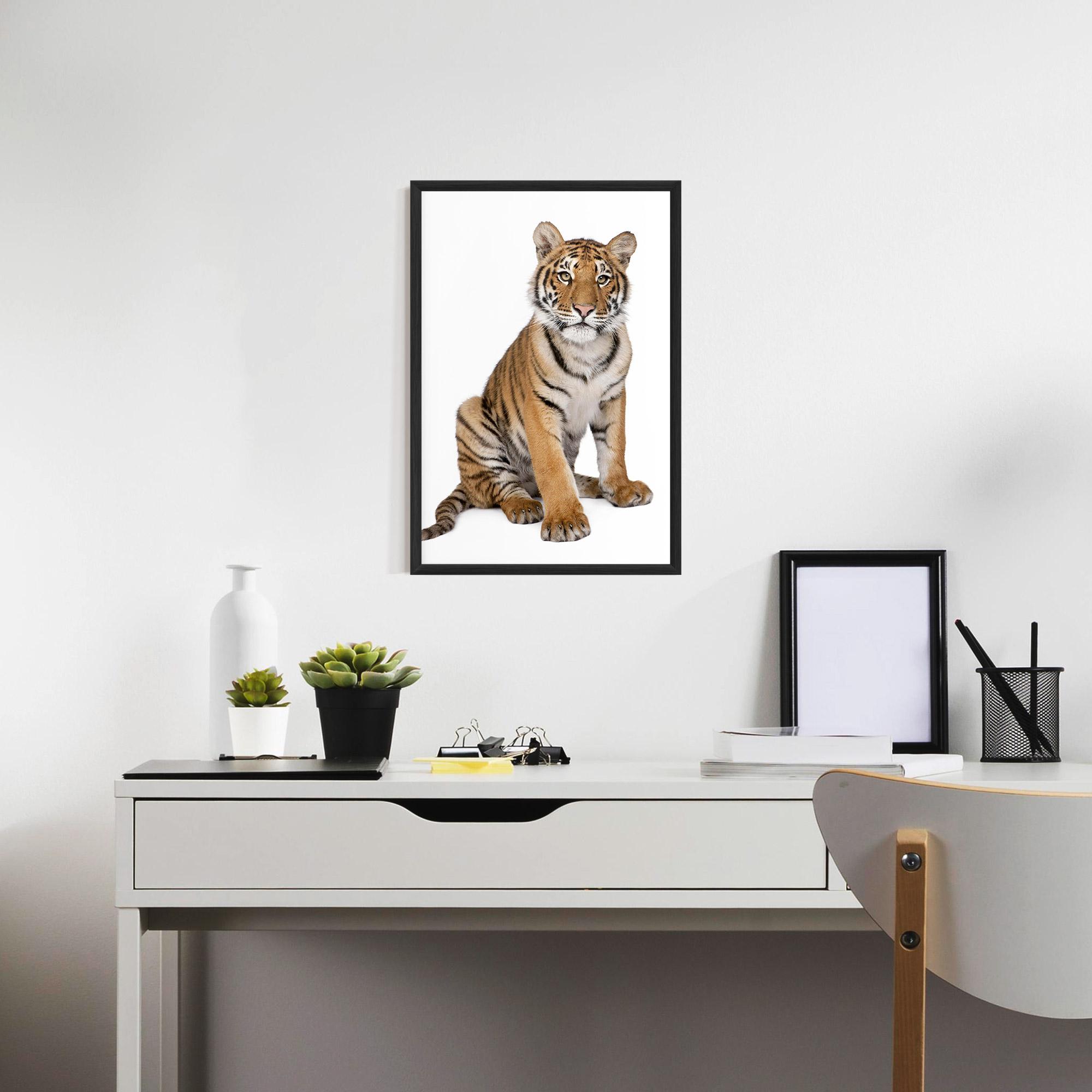 Poster Înrămat Baby Tiger mockup 7
