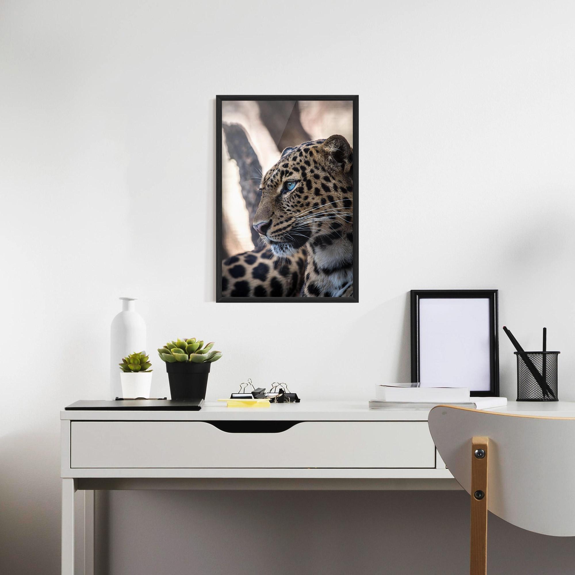 Poster Înrămat Blue Tiger mockup 7