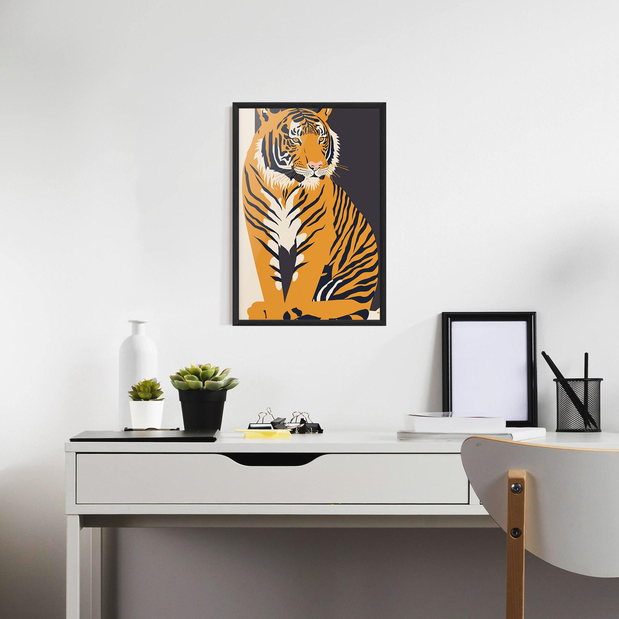 Poster Înrămat Orange Tiger mockup 7