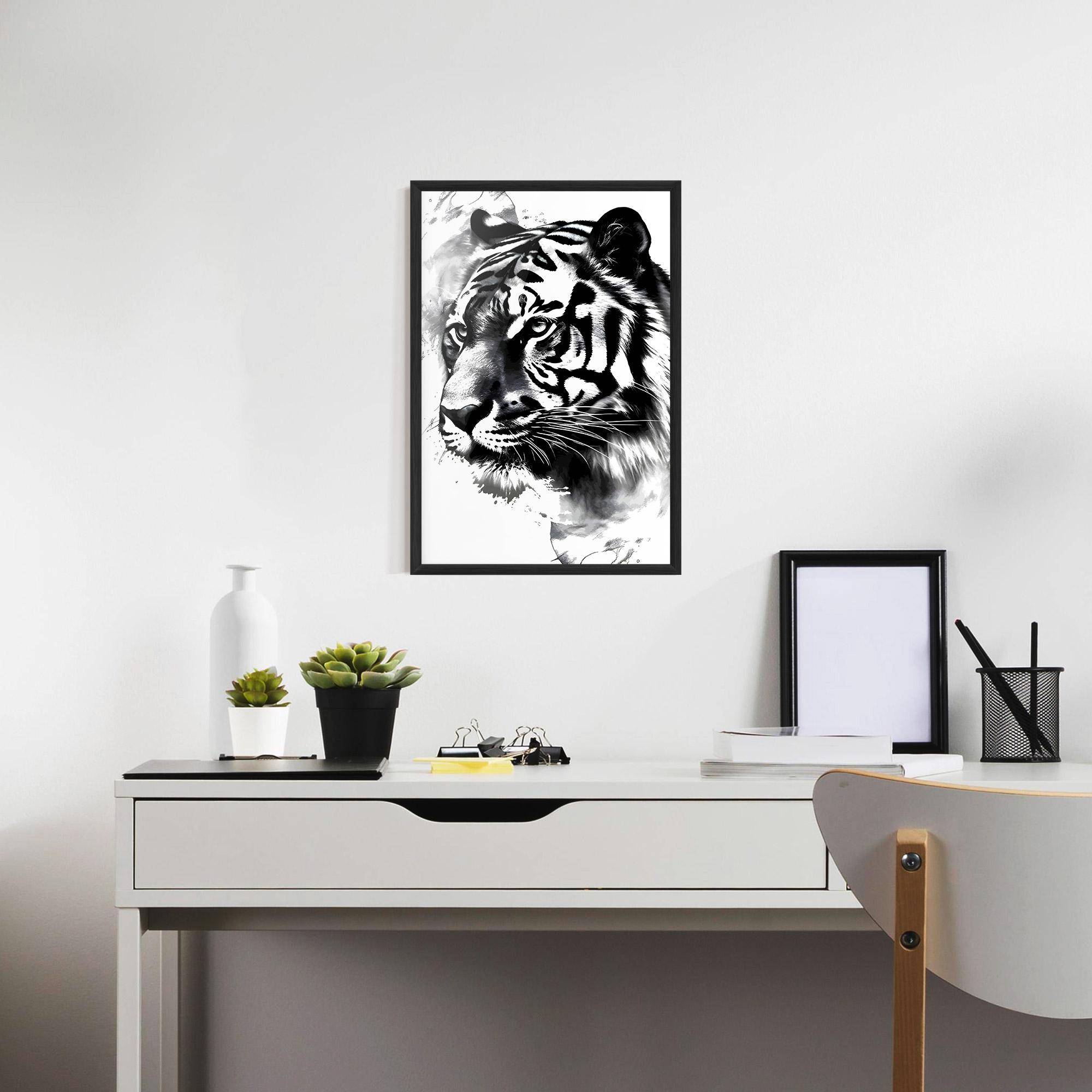 Poster Înrămat Wonderful Tiger mockup 7