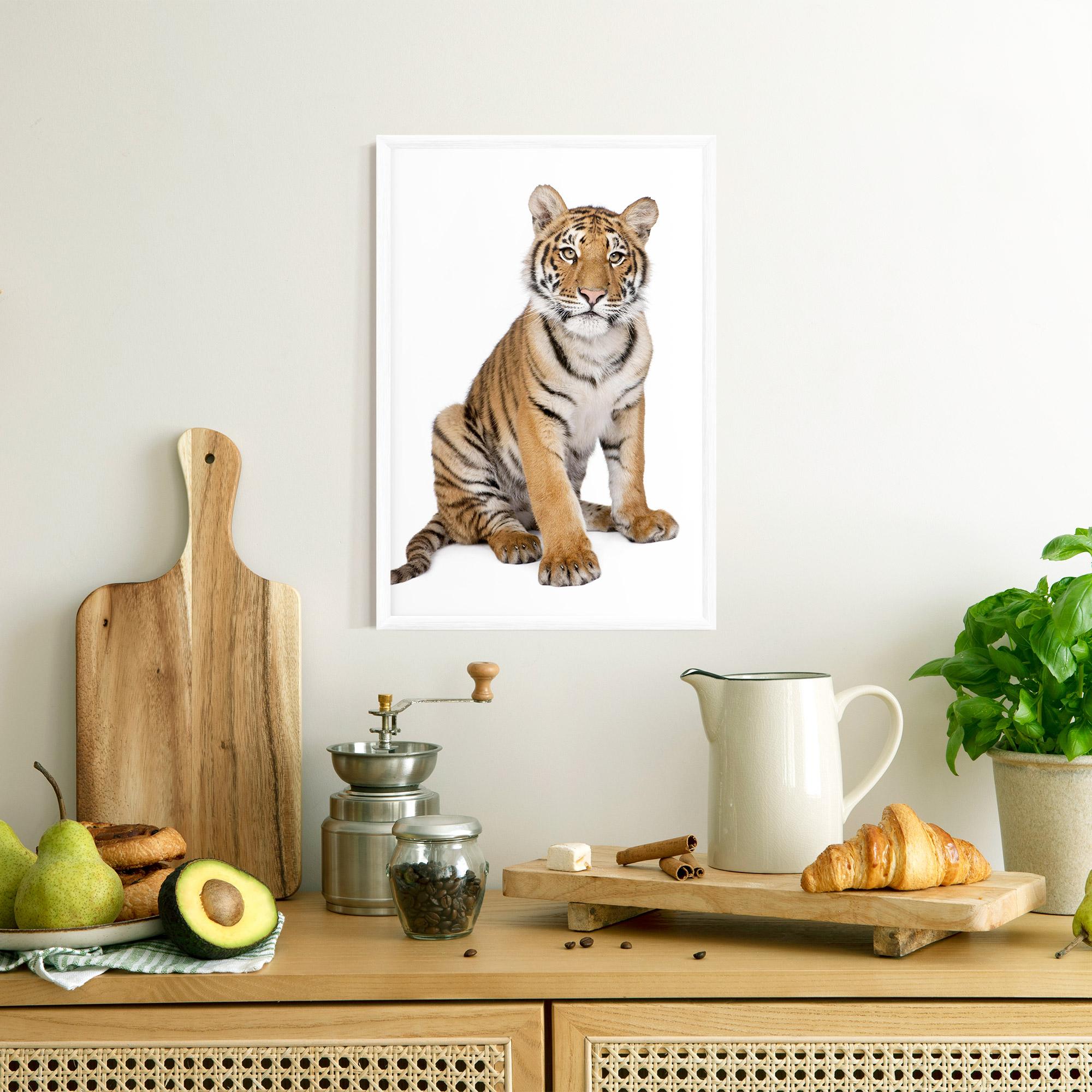 Poster Înrămat Baby Tiger mockup 8
