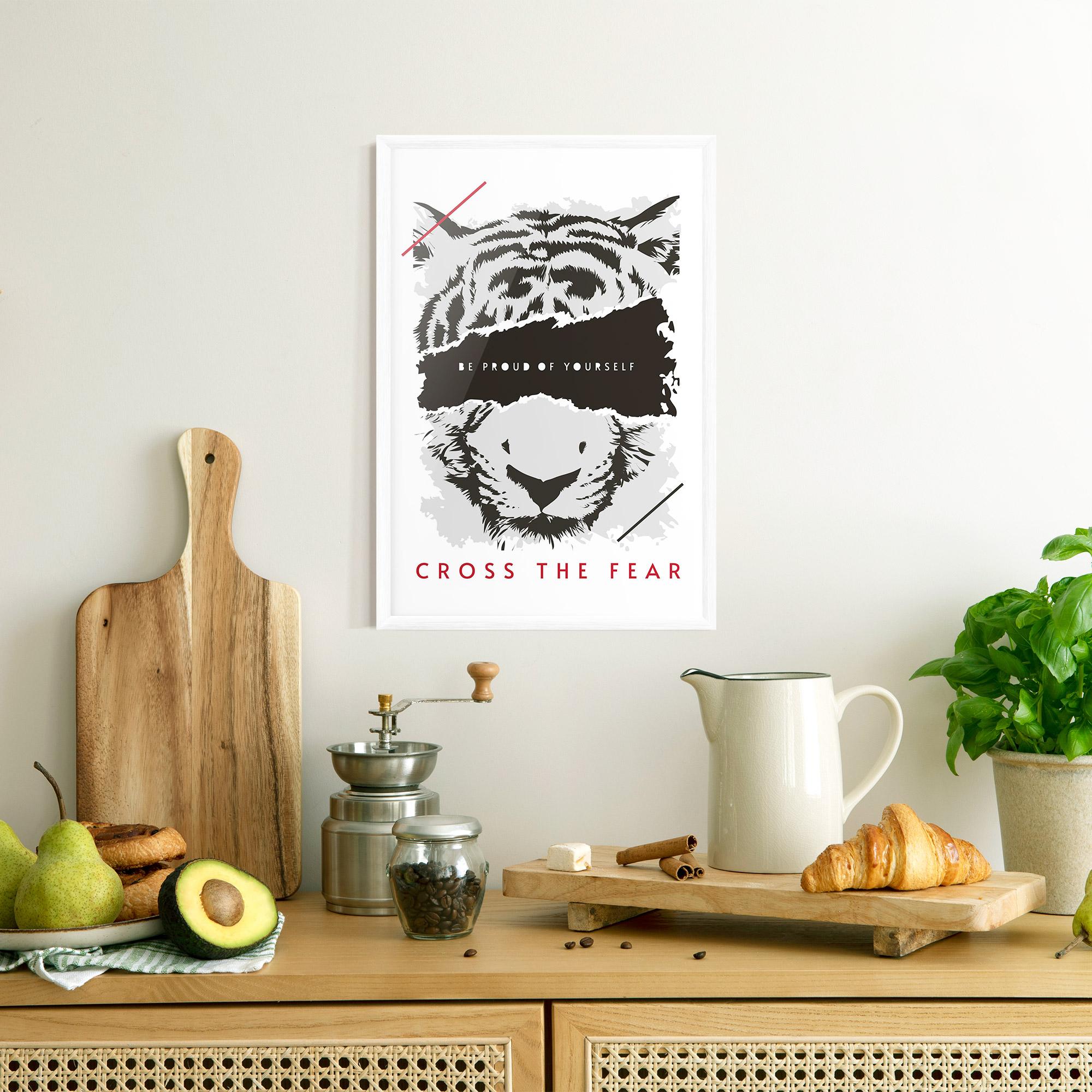 Poster Înrămat Cross The Fear mockup 8