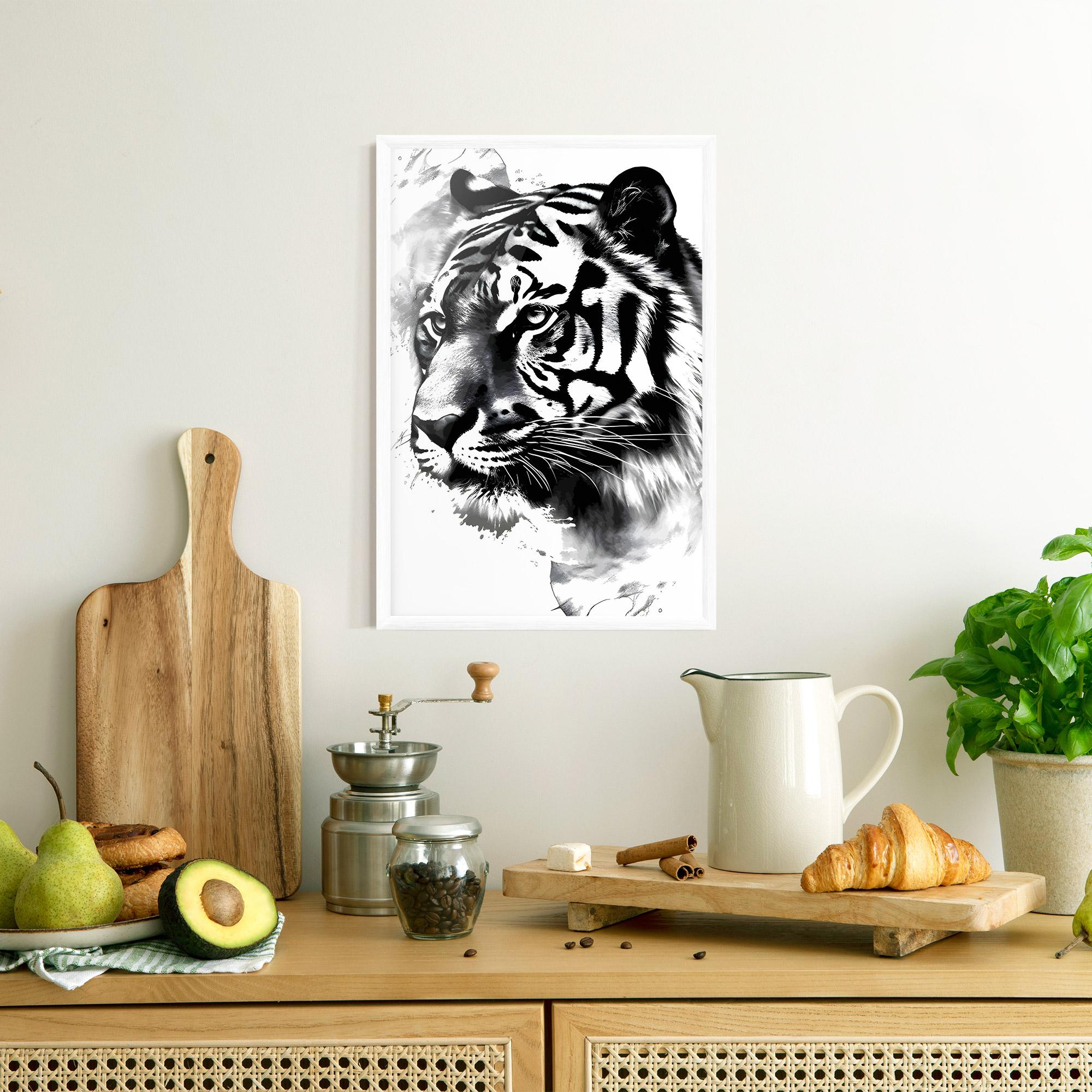 Poster Înrămat Wonderful Tiger mockup 8