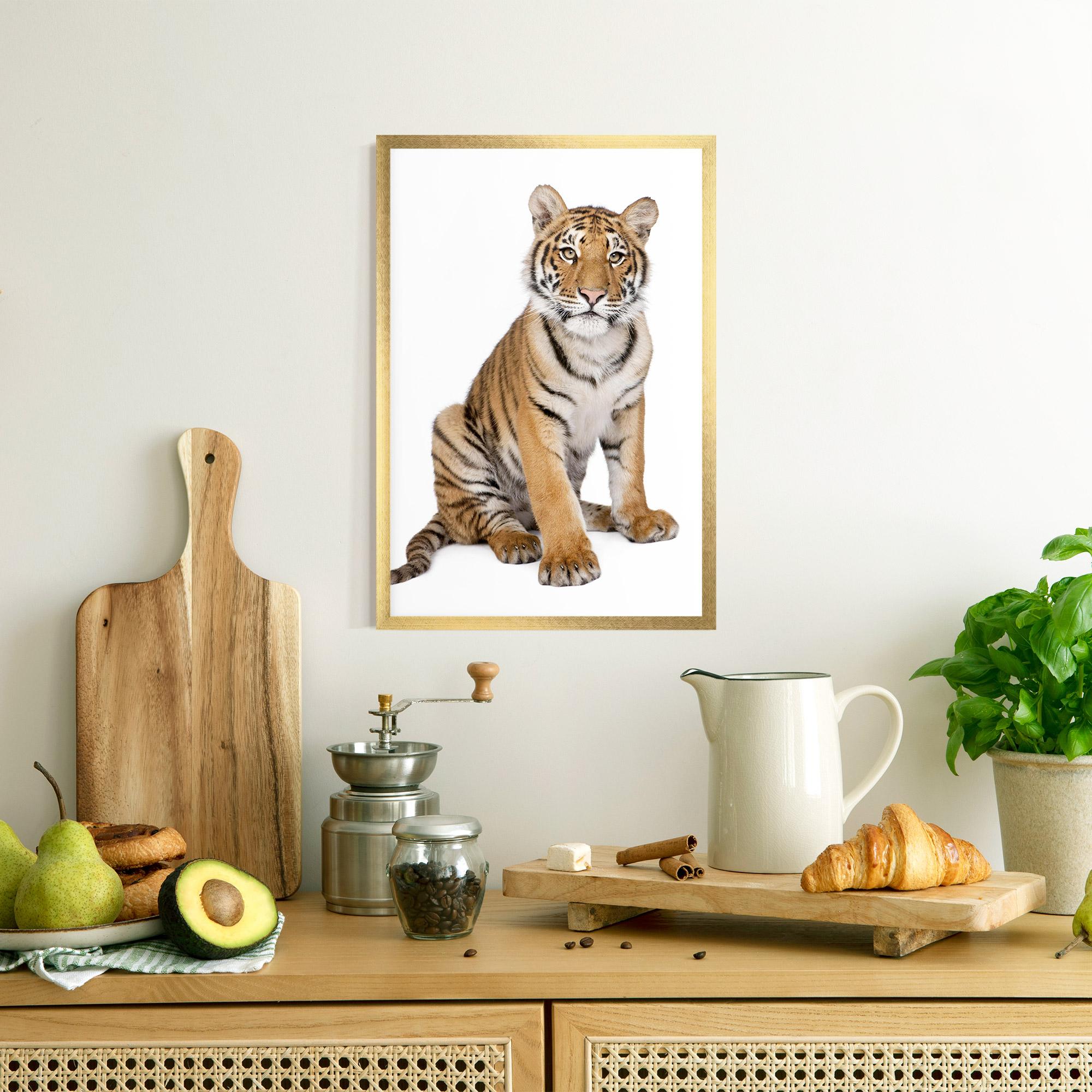 Poster Înrămat Baby Tiger mockup 8