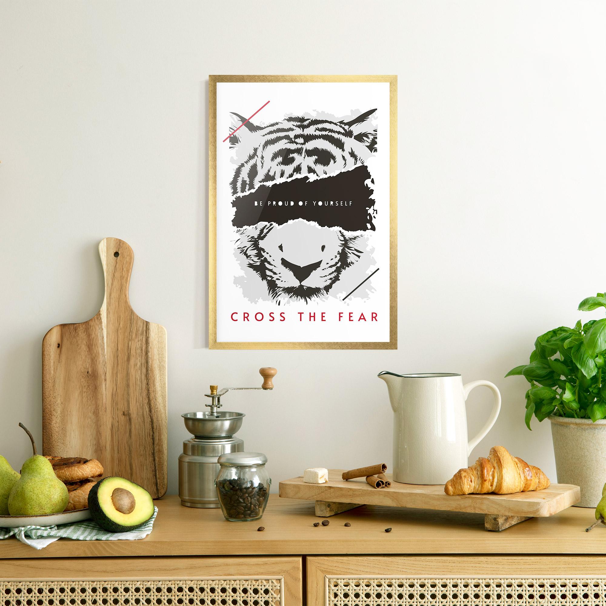 Poster Înrămat Cross The Fear mockup 8