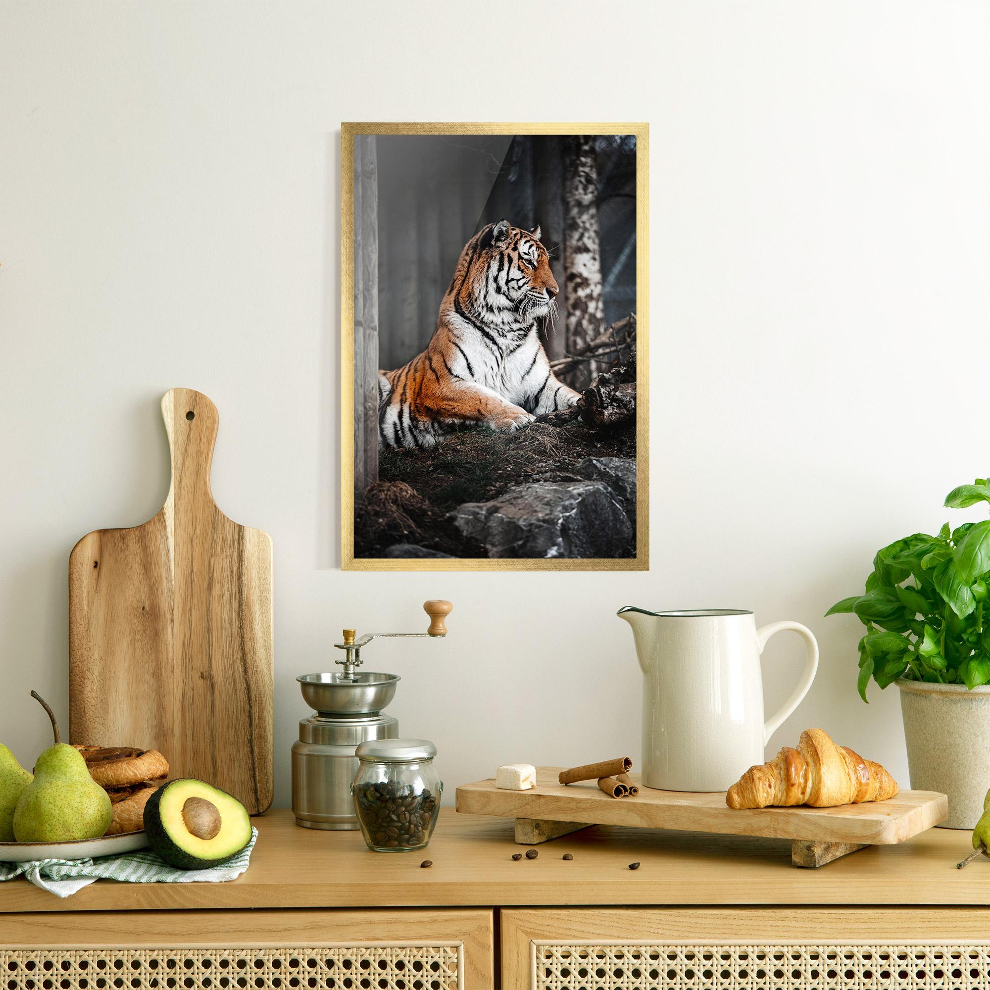 Poster Înrămat Forest Tiger mockup 8