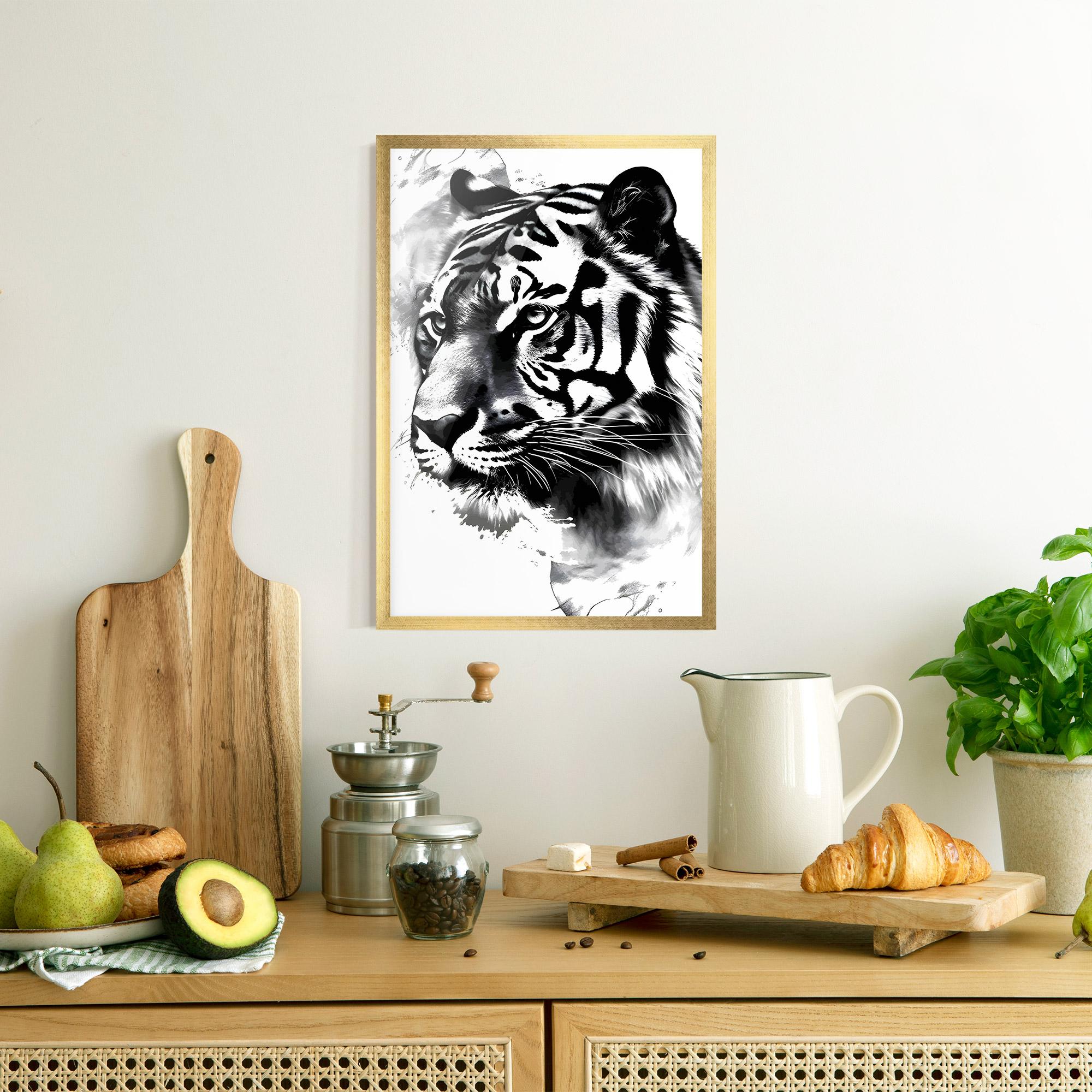 Poster Înrămat Wonderful Tiger mockup 8