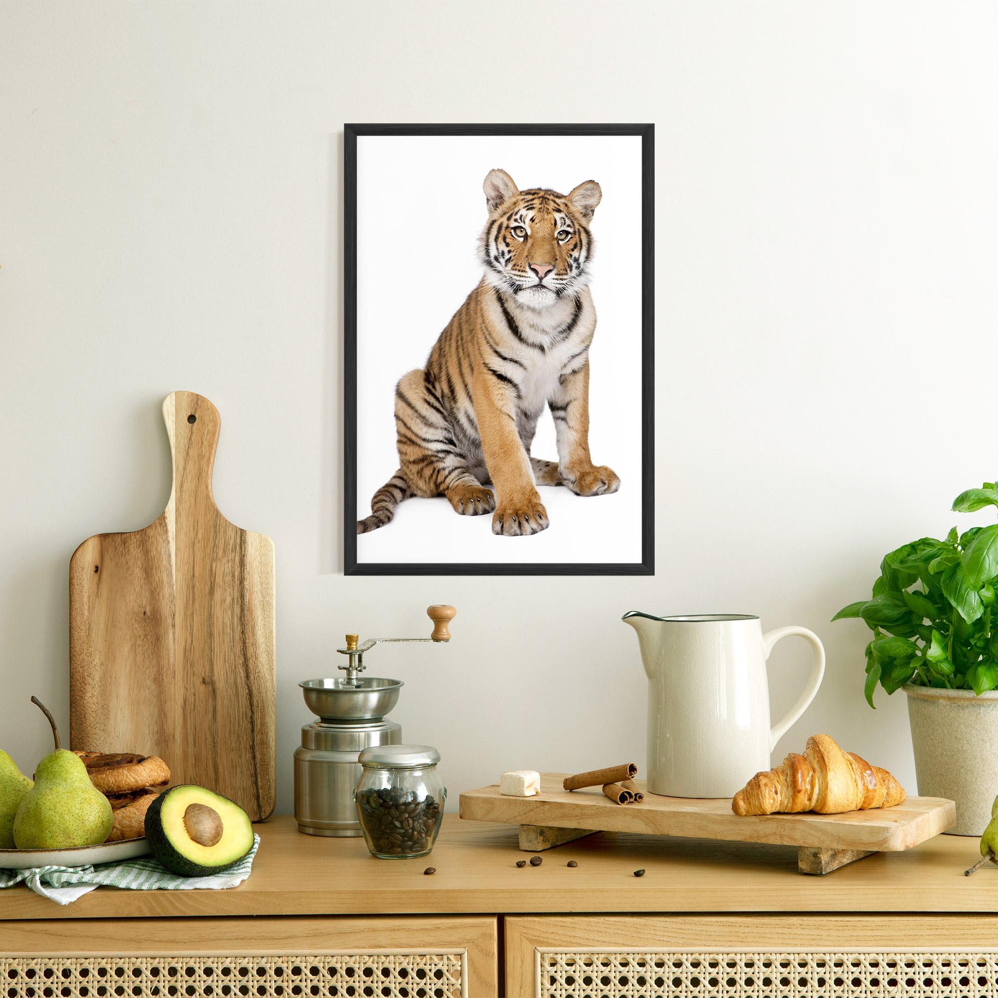 Poster Înrămat Baby Tiger mockup 8