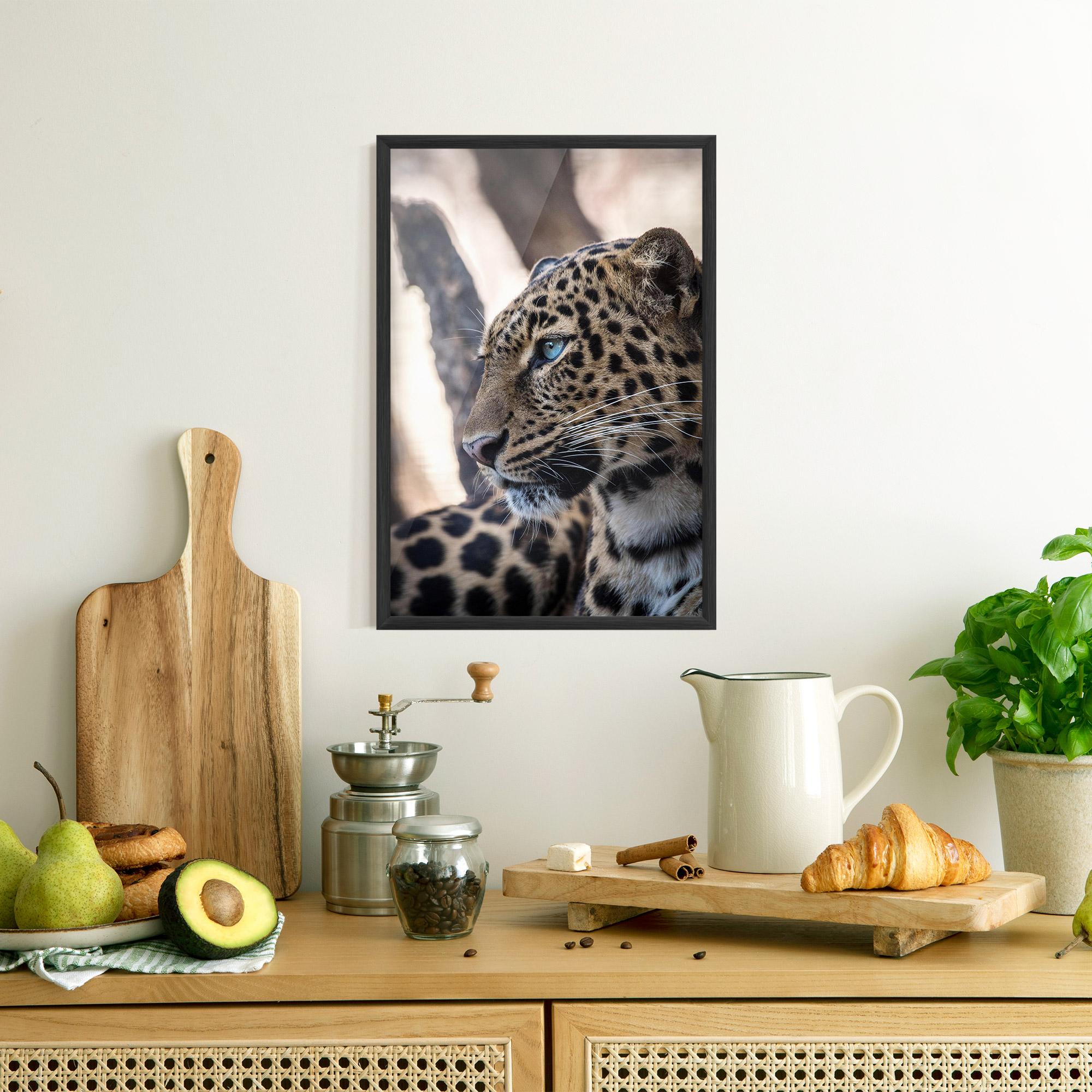 Poster Înrămat Blue Tiger mockup 8