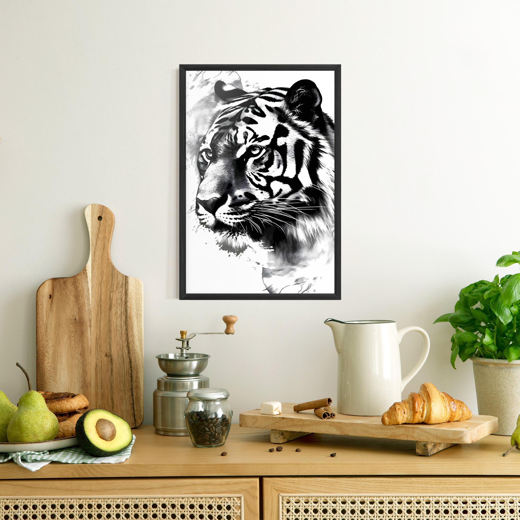 Poster Înrămat Wonderful Tiger mockup 8