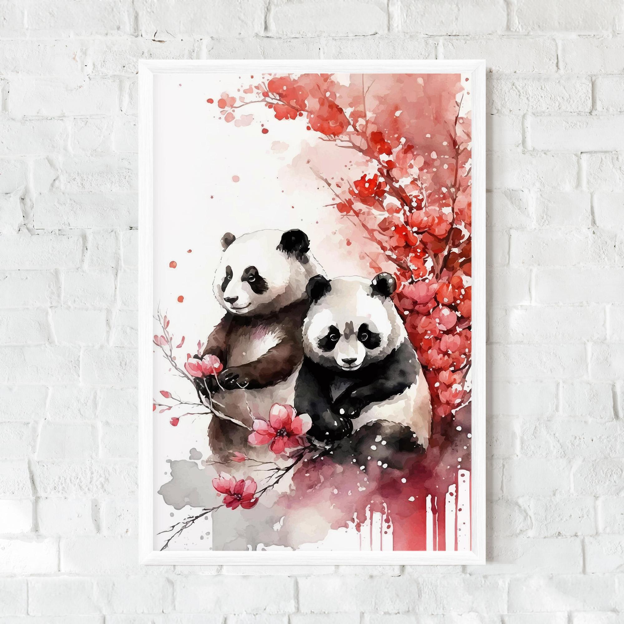 Poster Înrămat Blossom Panda mockup 0