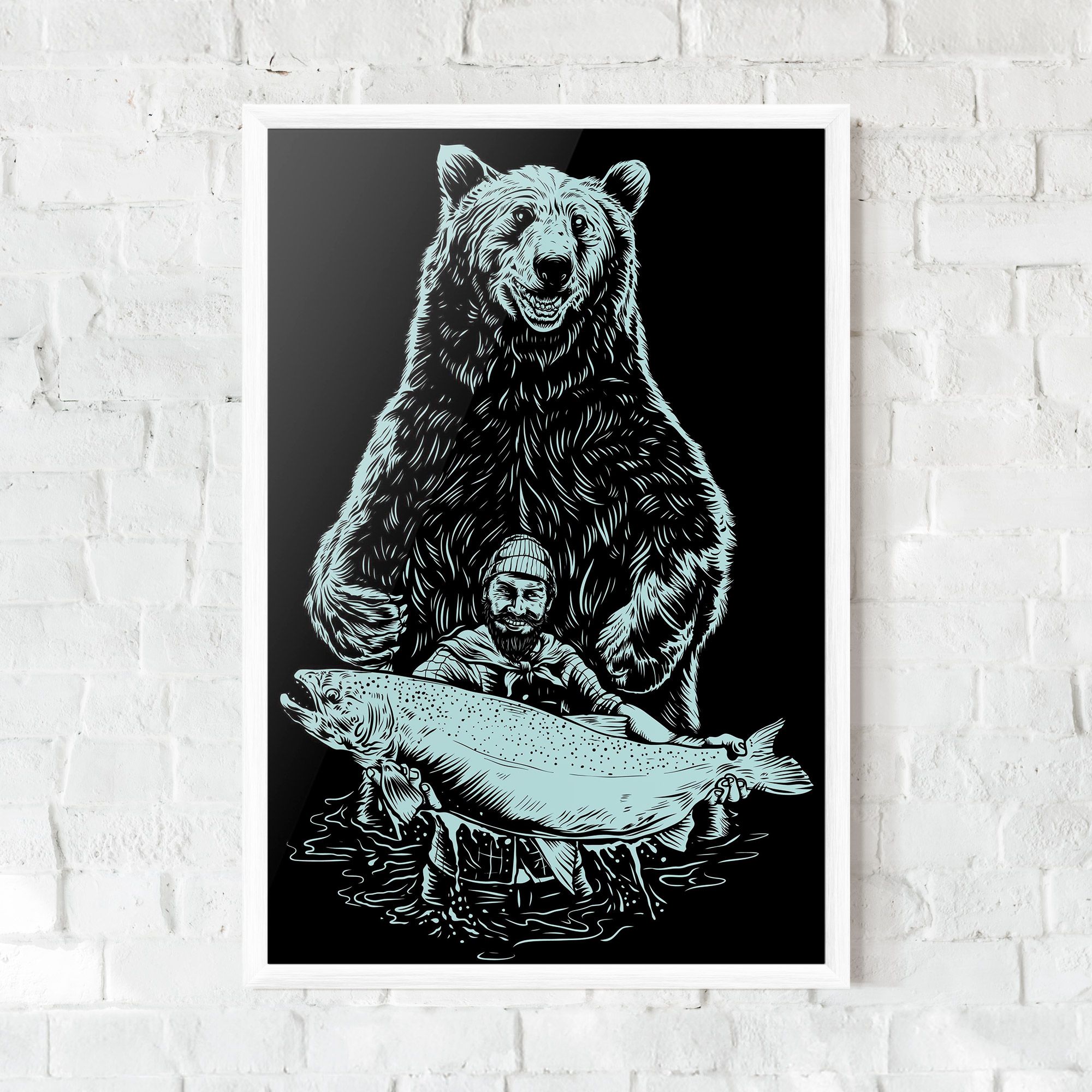 Fishing Bear mockup 0