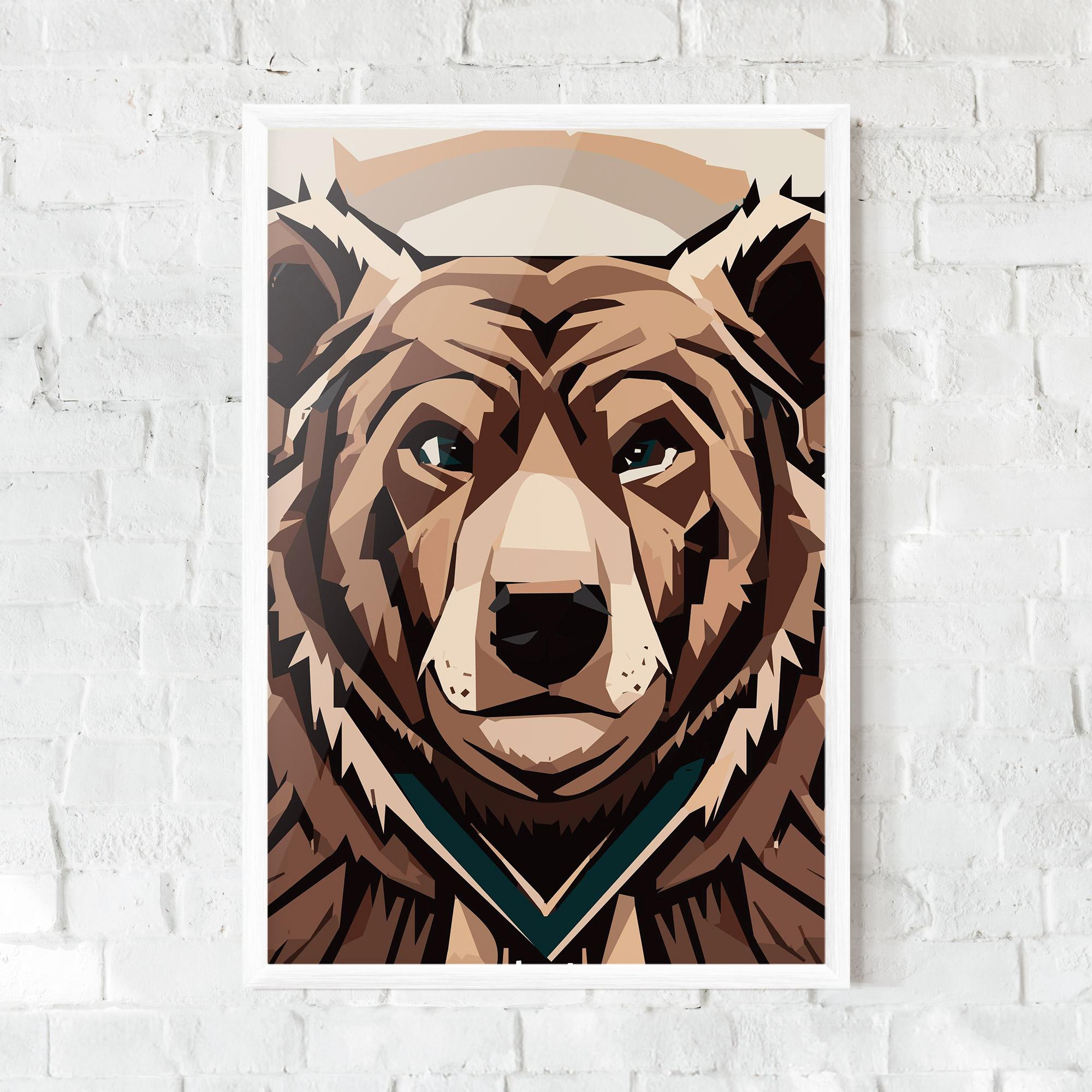 Poster Înrămat Grizzly Art mockup 0