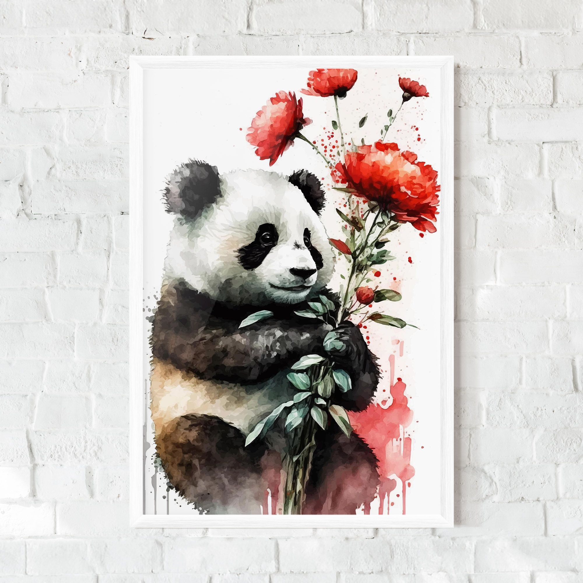 Red Flower Panda mockup 0