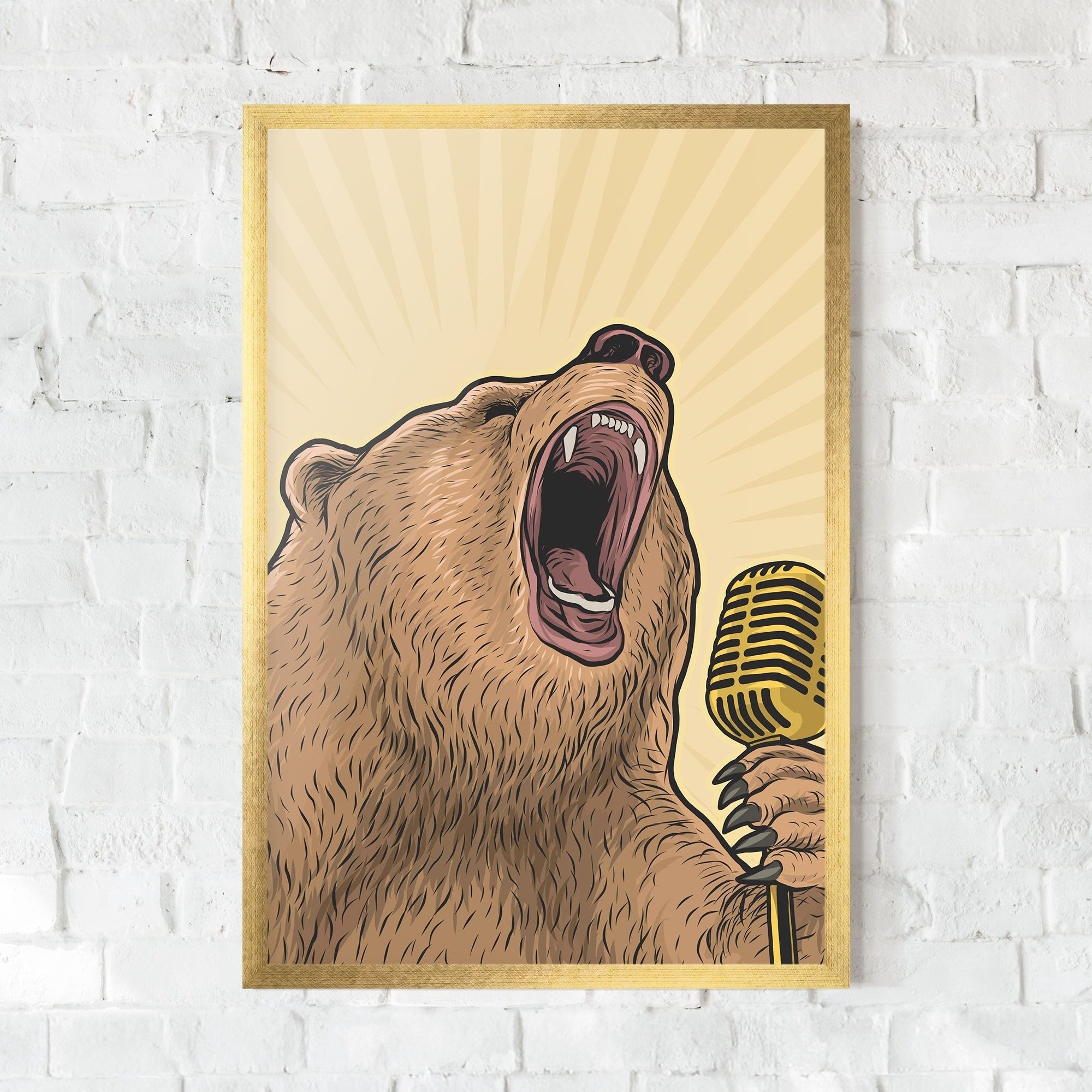 Bear Singing mockup 0