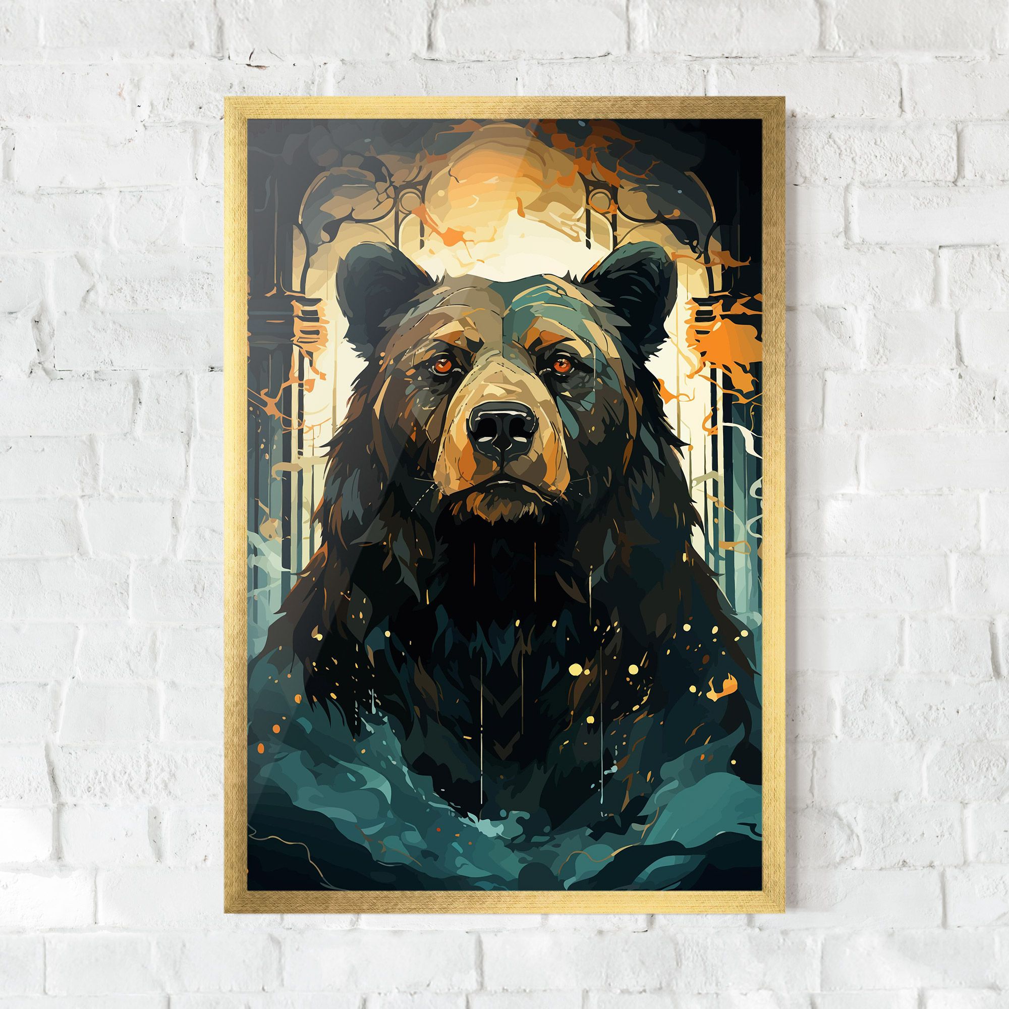 Brown Bear Art mockup 0