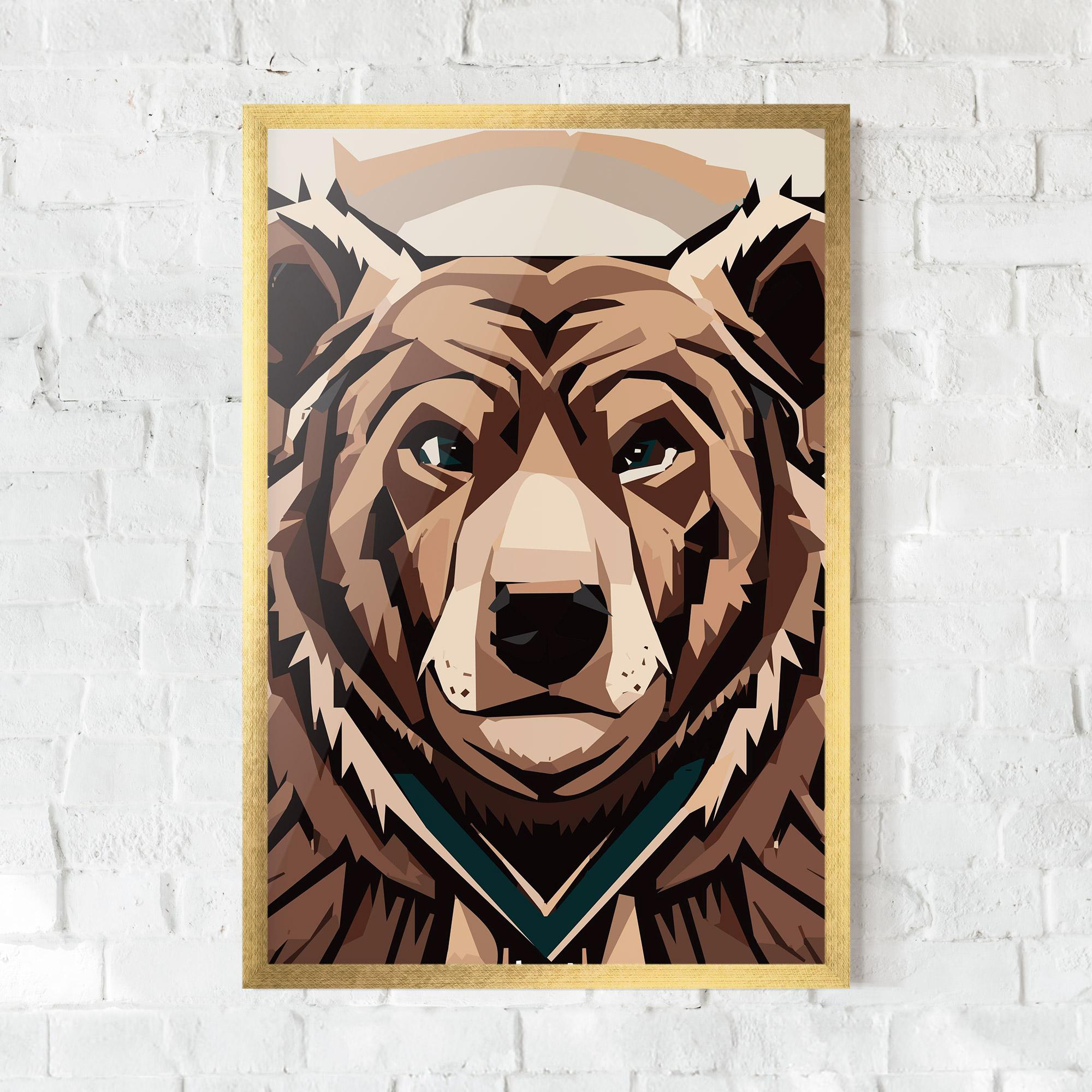 Poster Înrămat Grizzly Art mockup 0