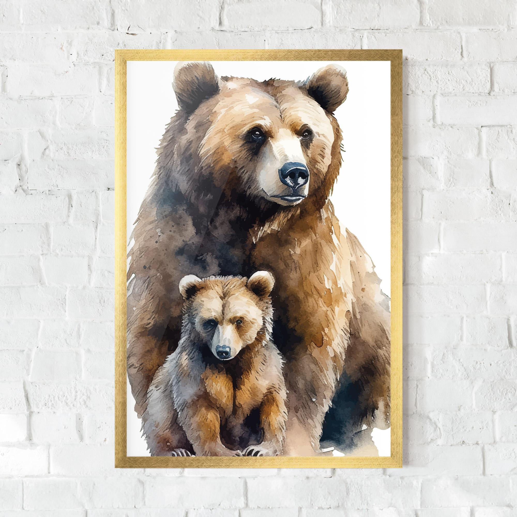 Poster Înrămat Mama Bear mockup 0