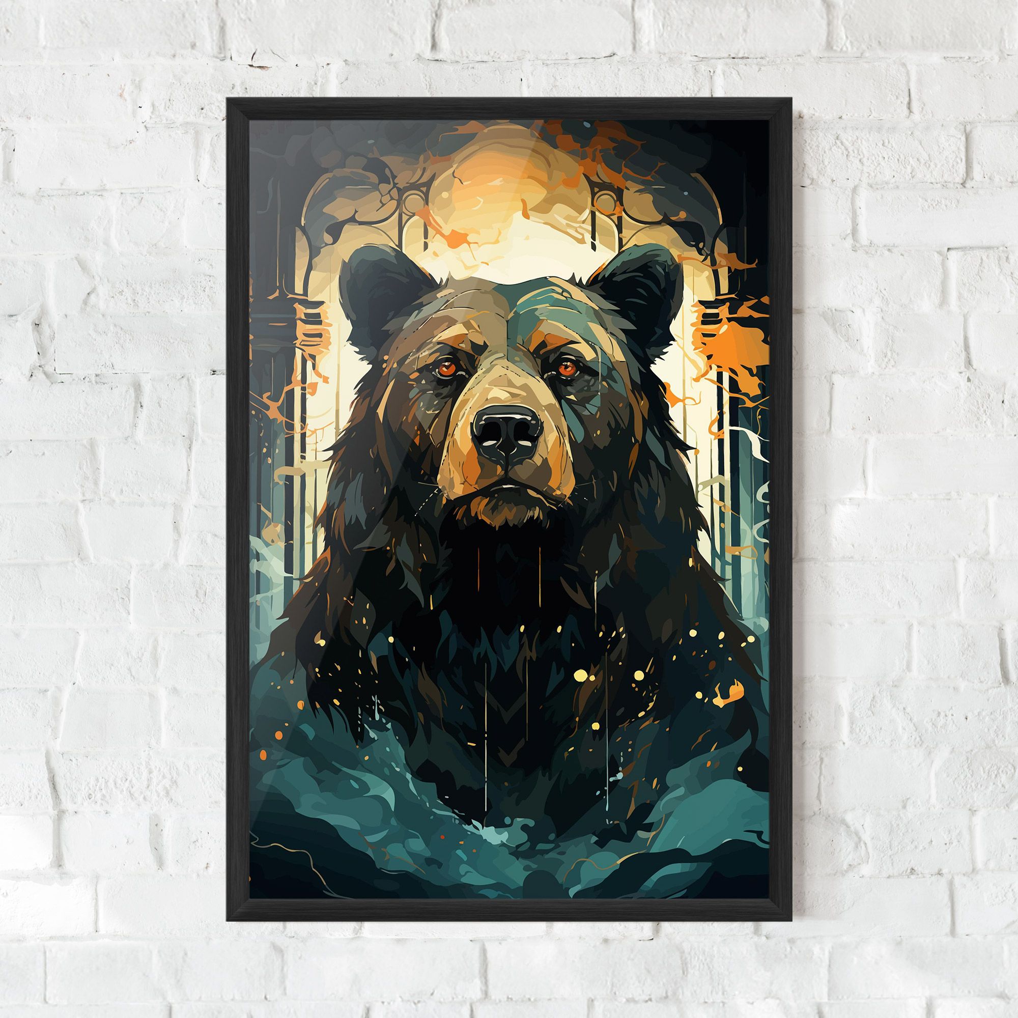 Brown Bear Art mockup 0