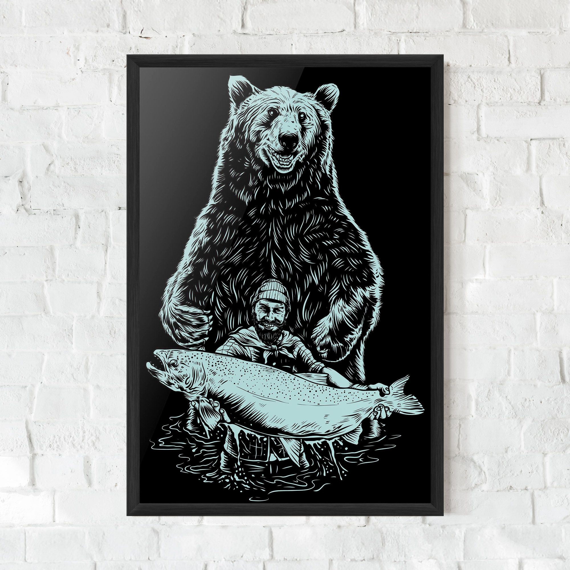 Fishing Bear mockup 0