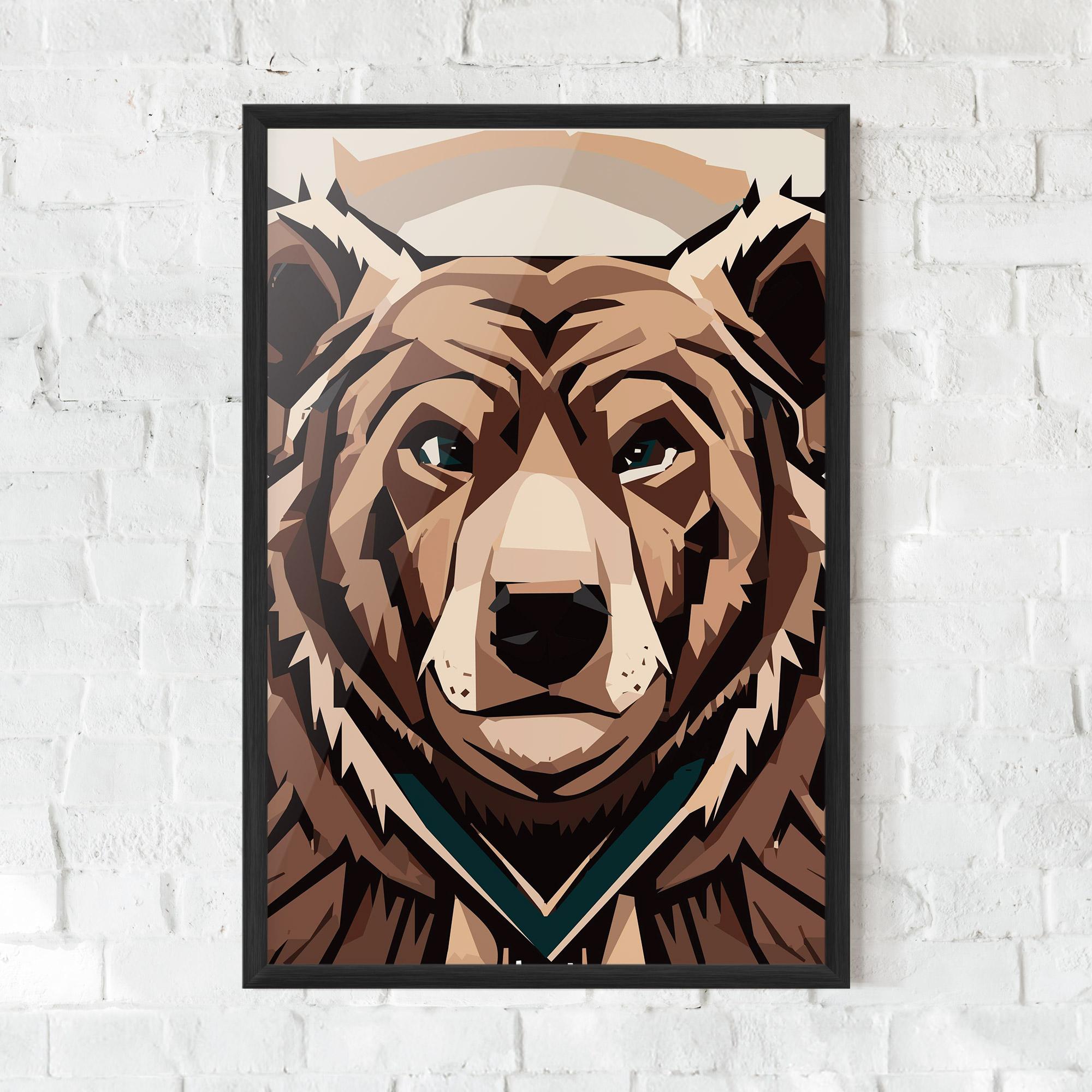 Poster Înrămat Grizzly Art mockup 0