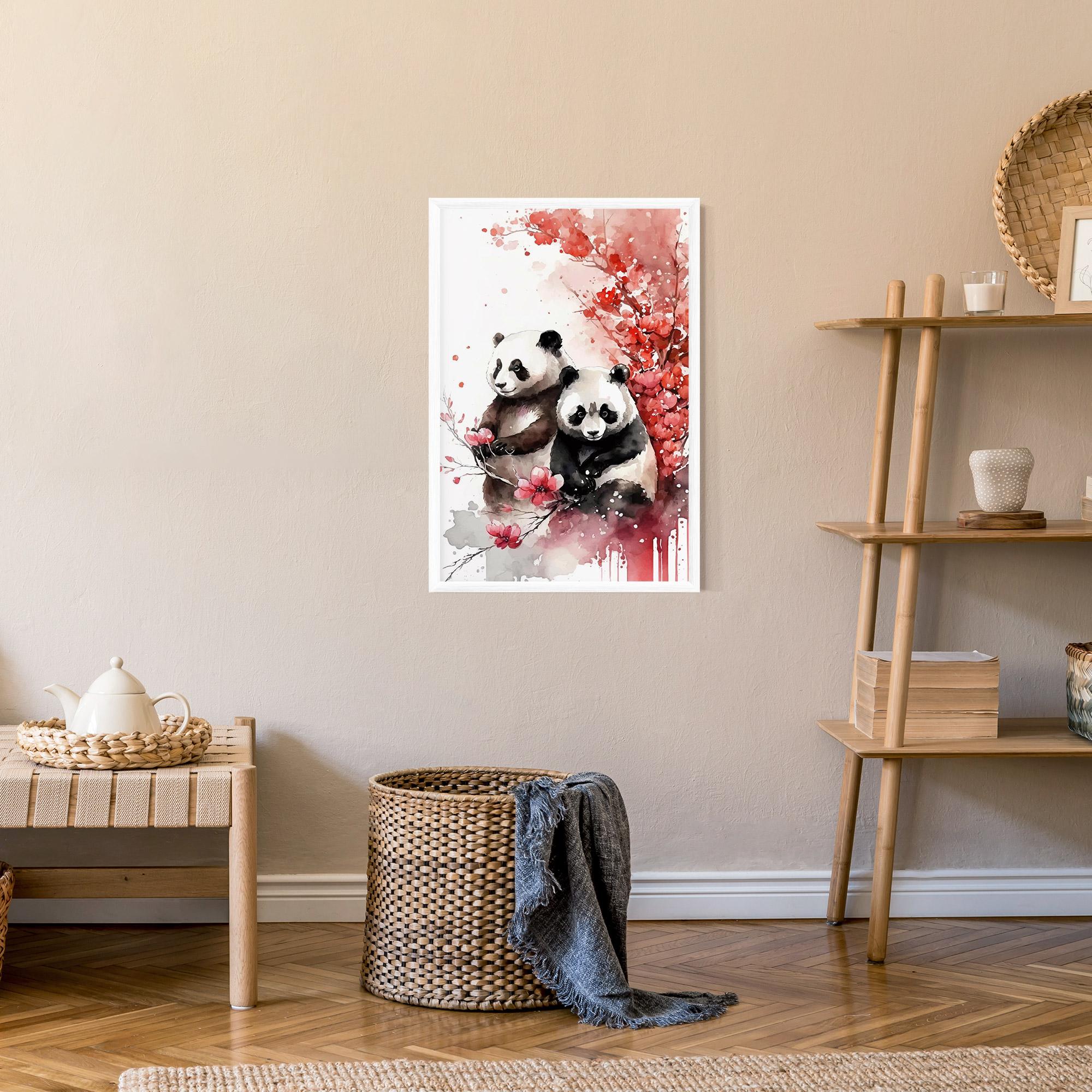 Poster Înrămat Blossom Panda mockup 9