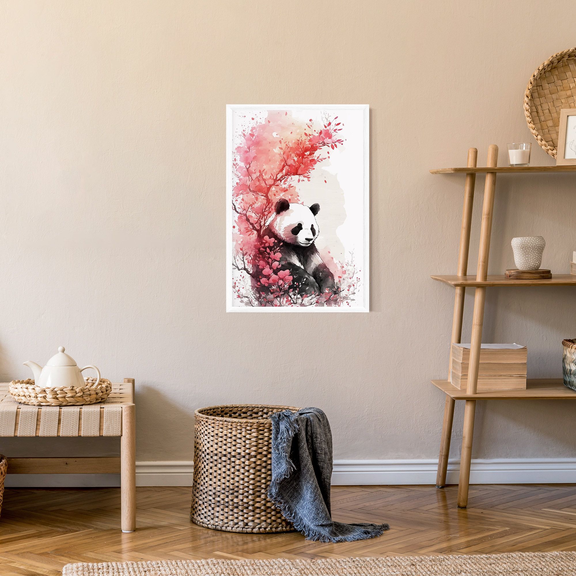 Pink Flower Panda mockup 9
