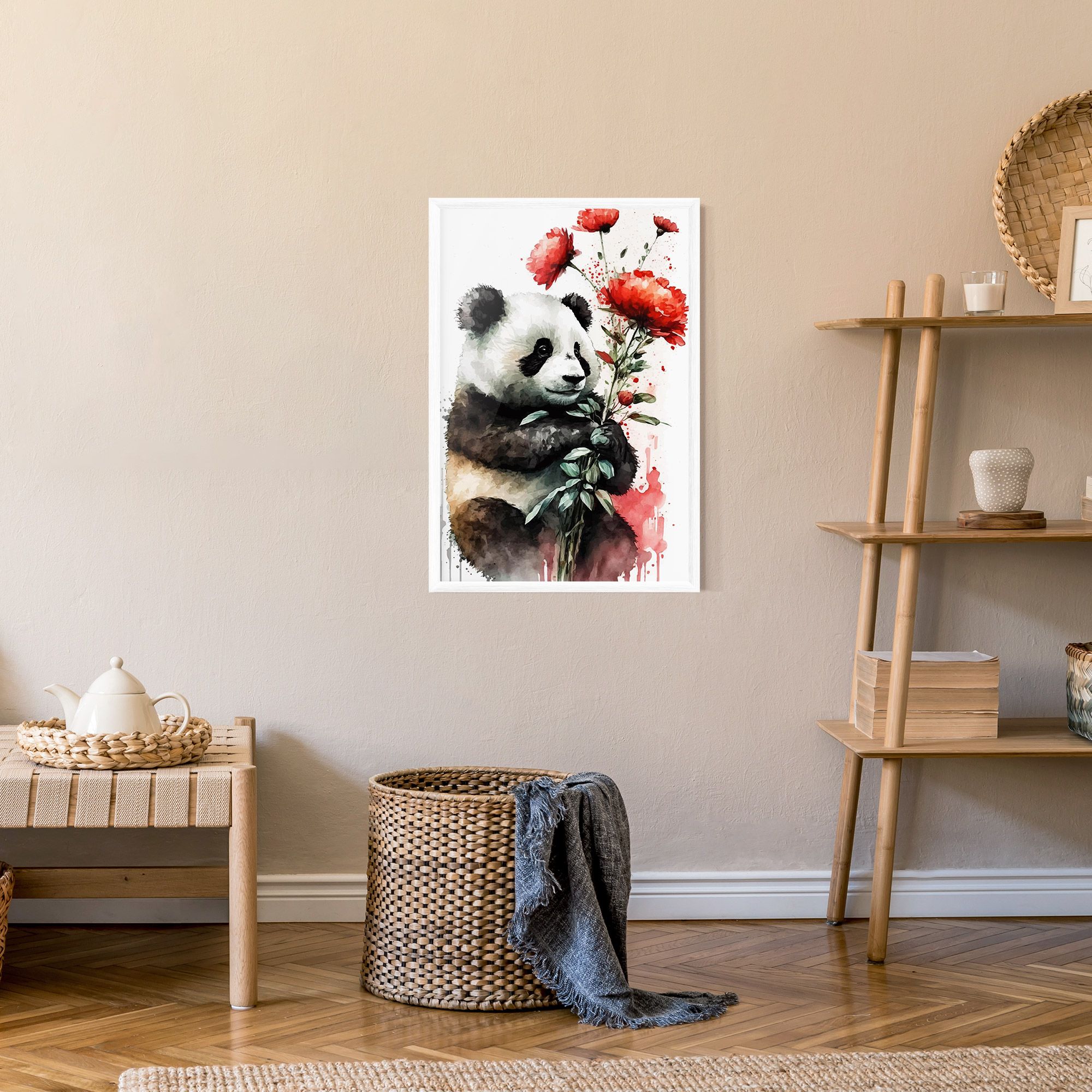 Red Flower Panda mockup 9