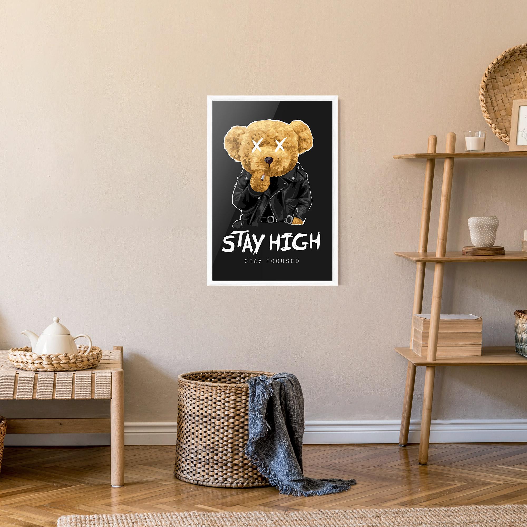 Poster Înrămat Stay High mockup 9