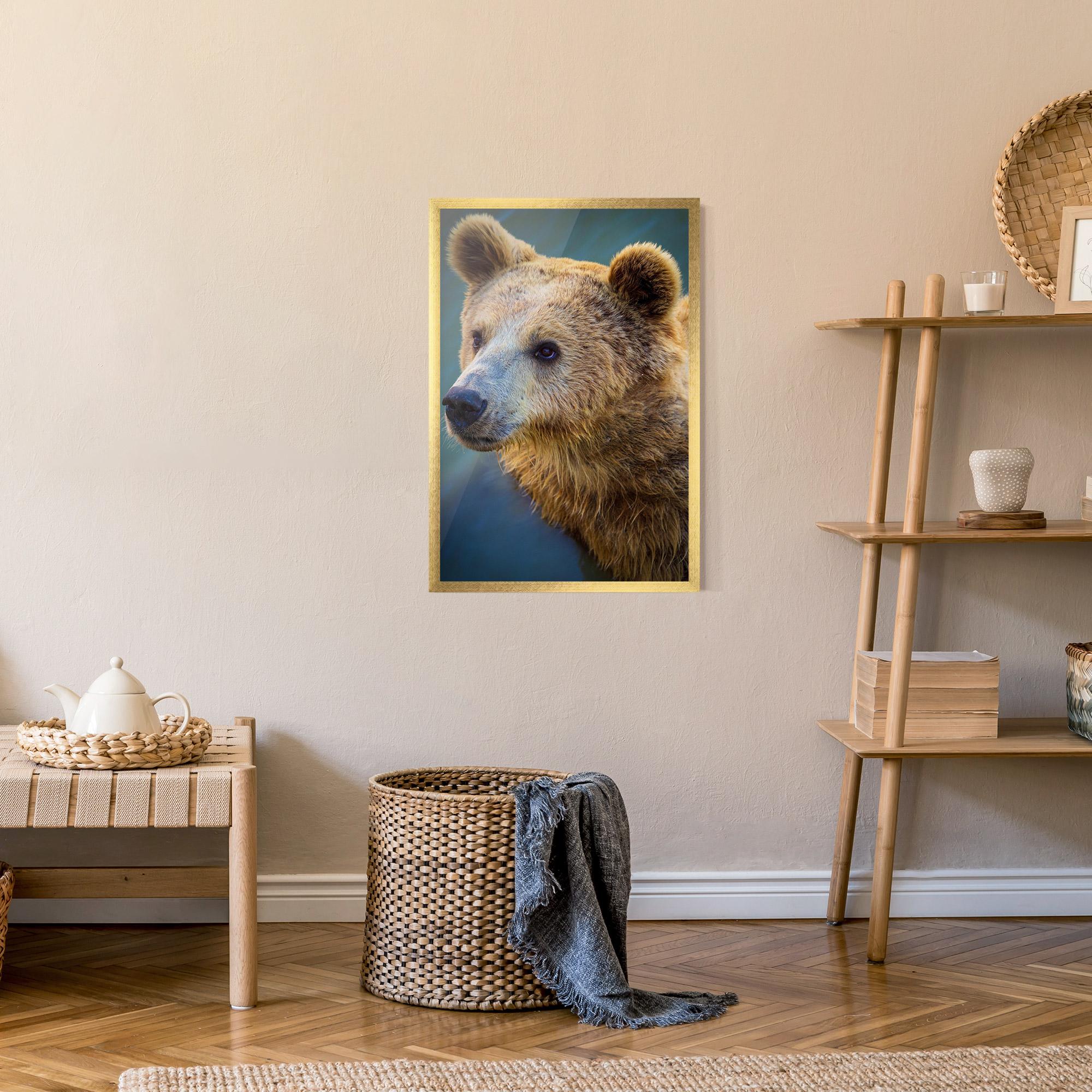 Poster Înrămat Bear Head mockup 9