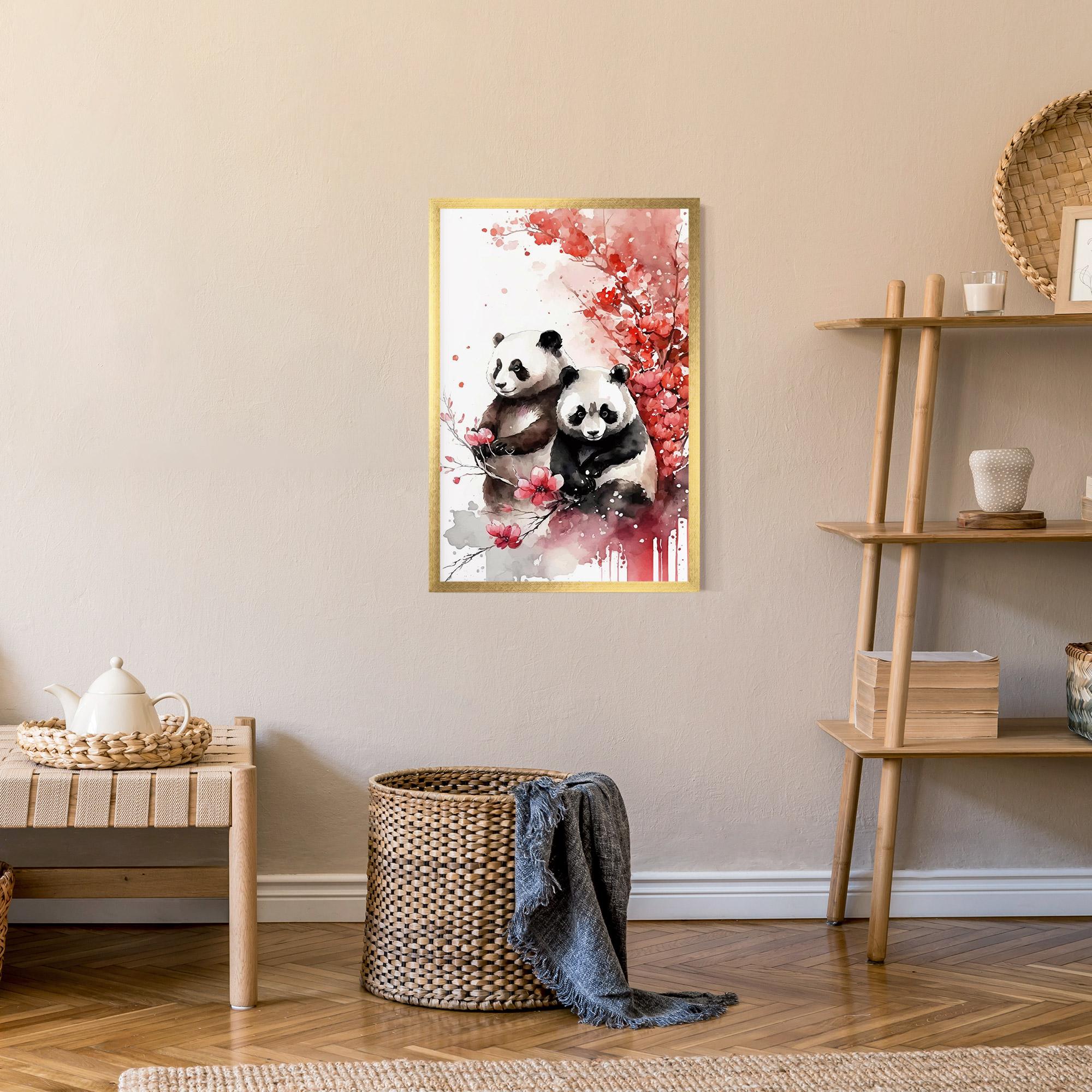 Poster Înrămat Blossom Panda mockup 9