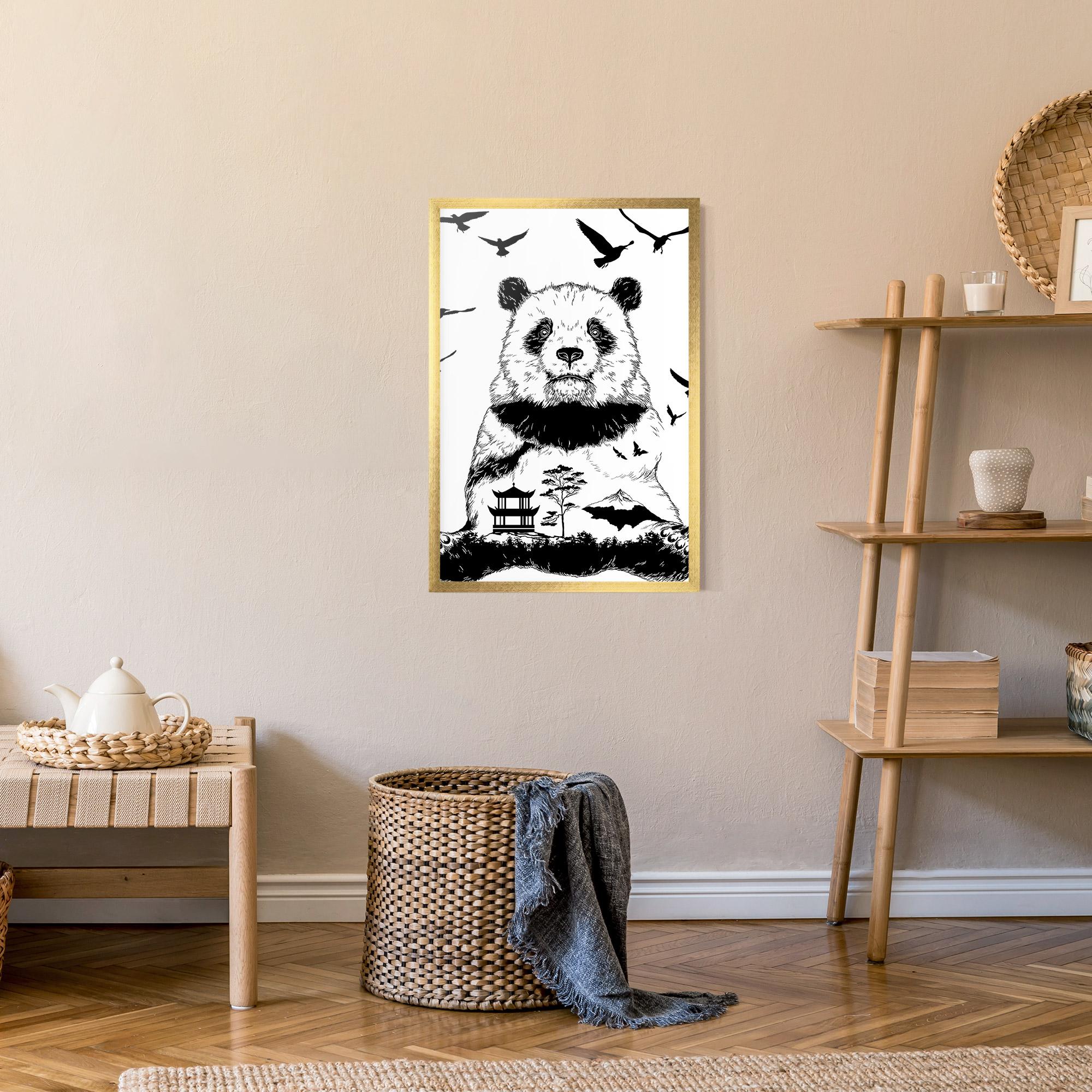 Poster Înrămat Panda Bear mockup 9