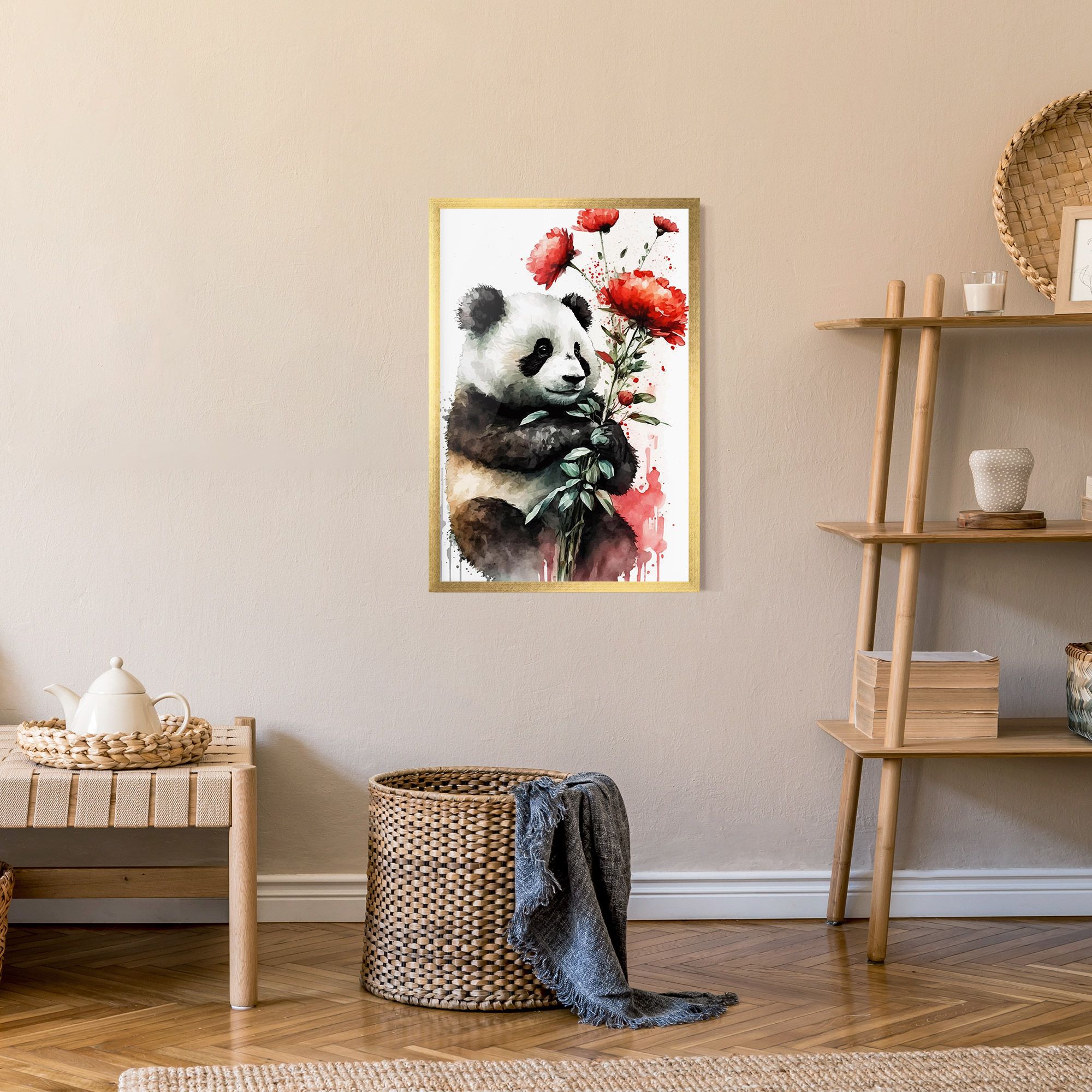 Red Flower Panda mockup 9