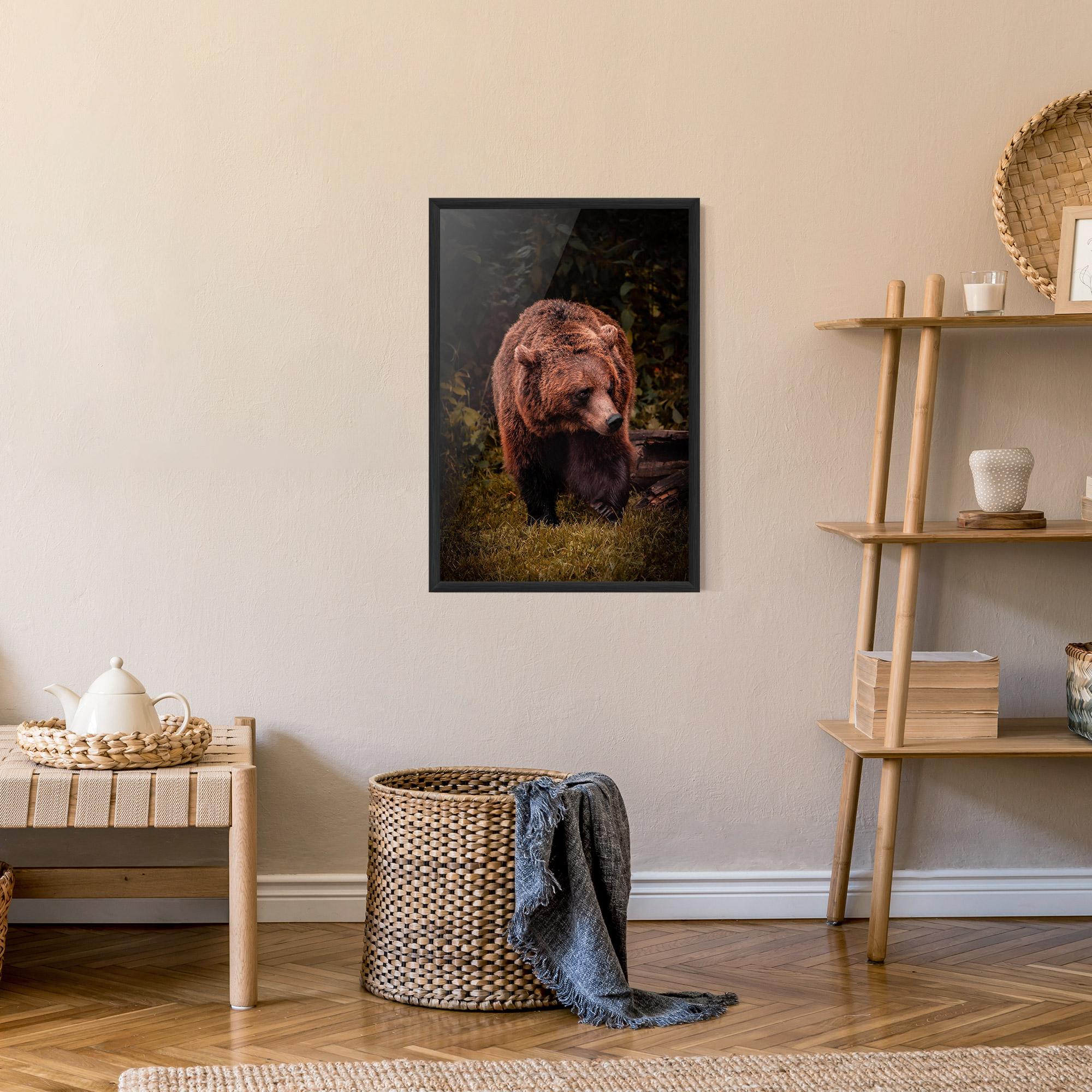 Poster Înrămat Brown Bear mockup 9