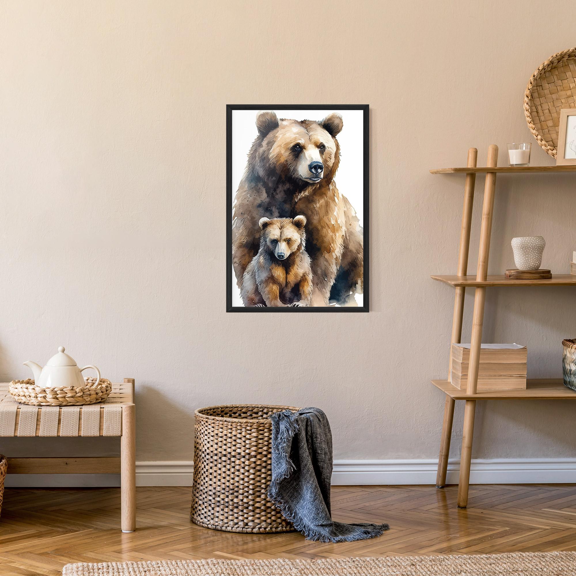 Poster Înrămat Mama Bear mockup 9