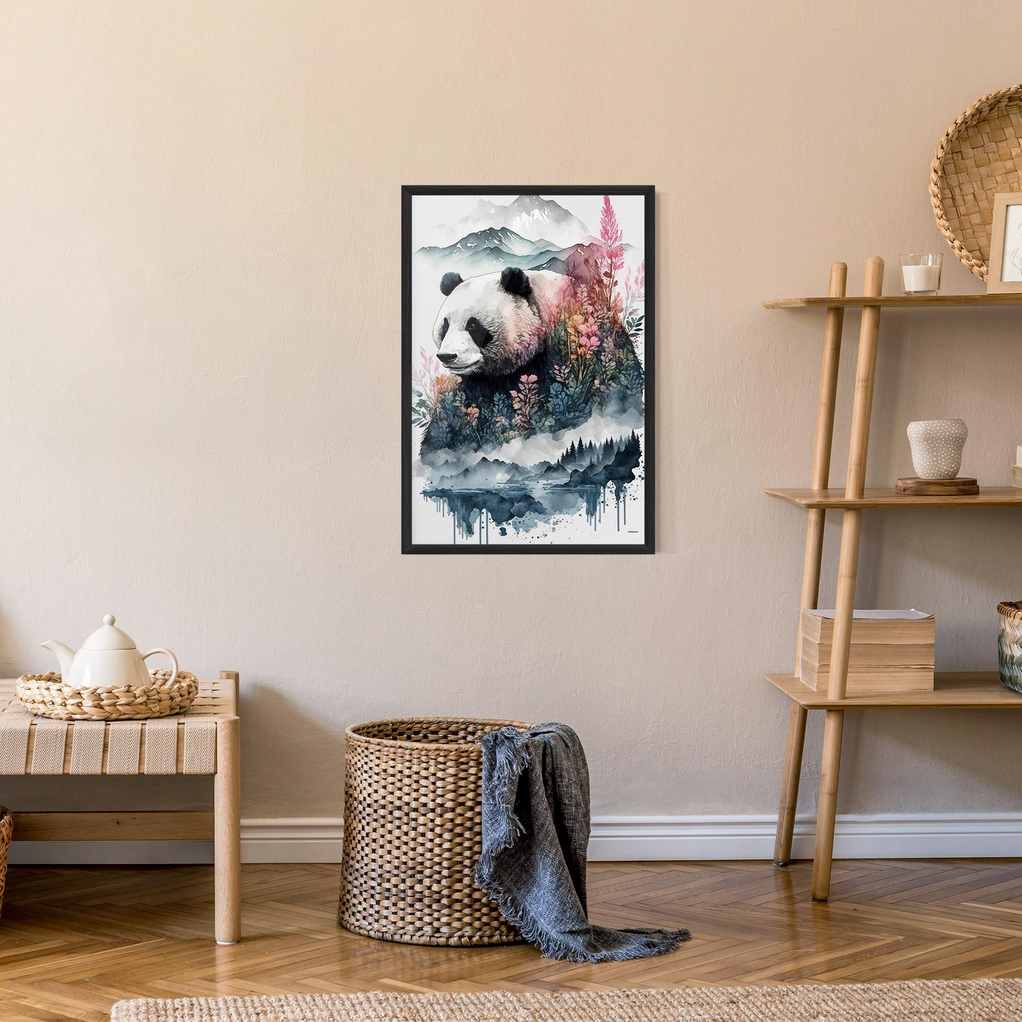 Poster Înrămat Panda Art mockup 9
