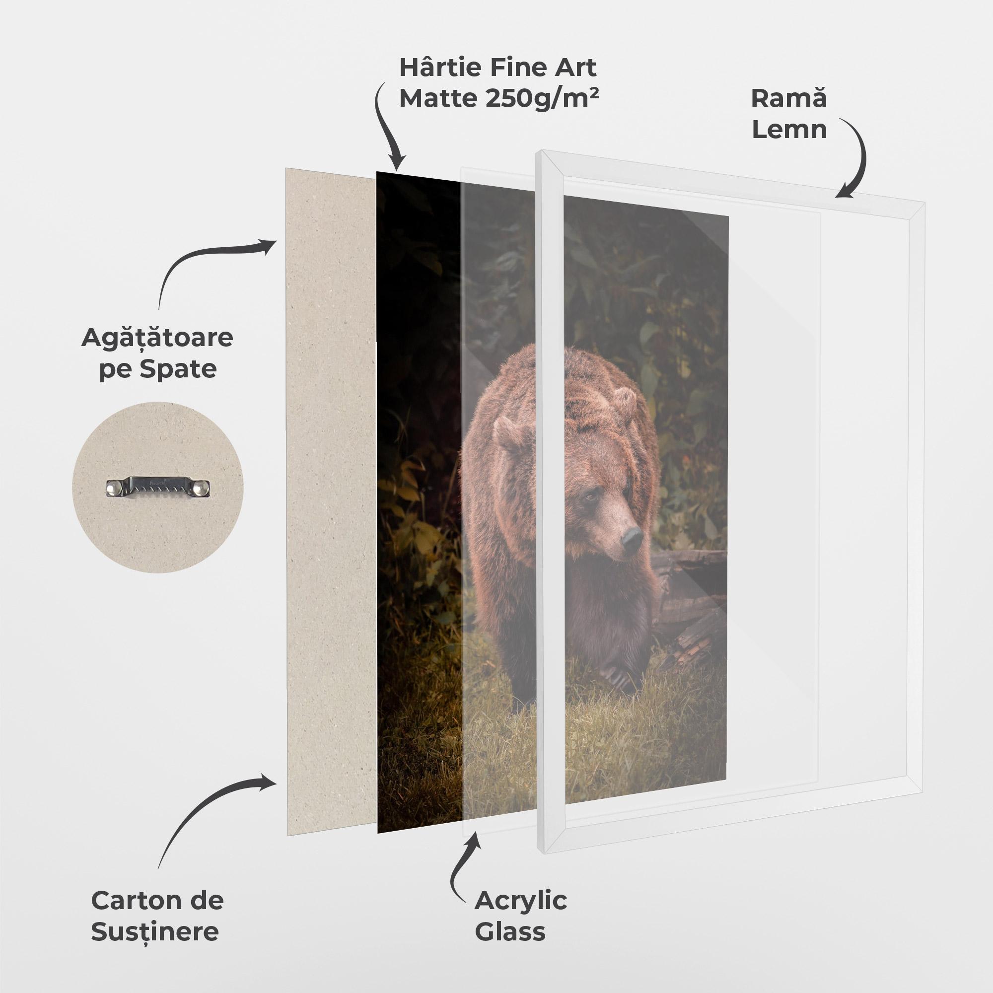 Poster Înrămat Brown Bear mockup 1
